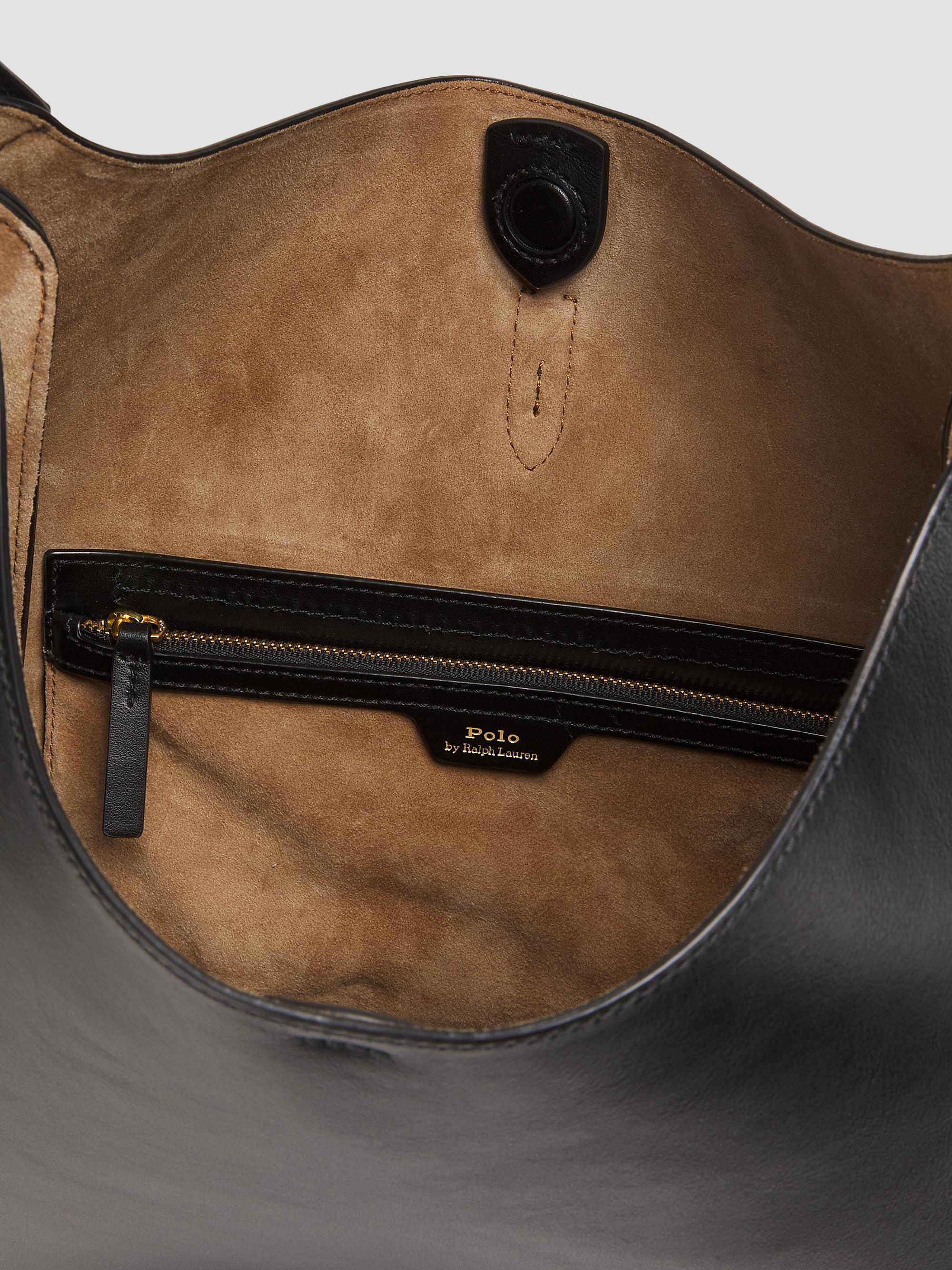 Polo Ralph Lauren Polo ID Large Leather Shoulder Bag | Saks Fifth
