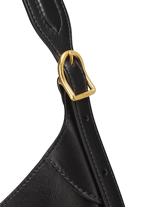 Shop Polo Ralph Lauren Large Polo ID Leather Shoulder Bag Shop Polo Ralph Lauren Large Polo ID Leather Shoulder Bag