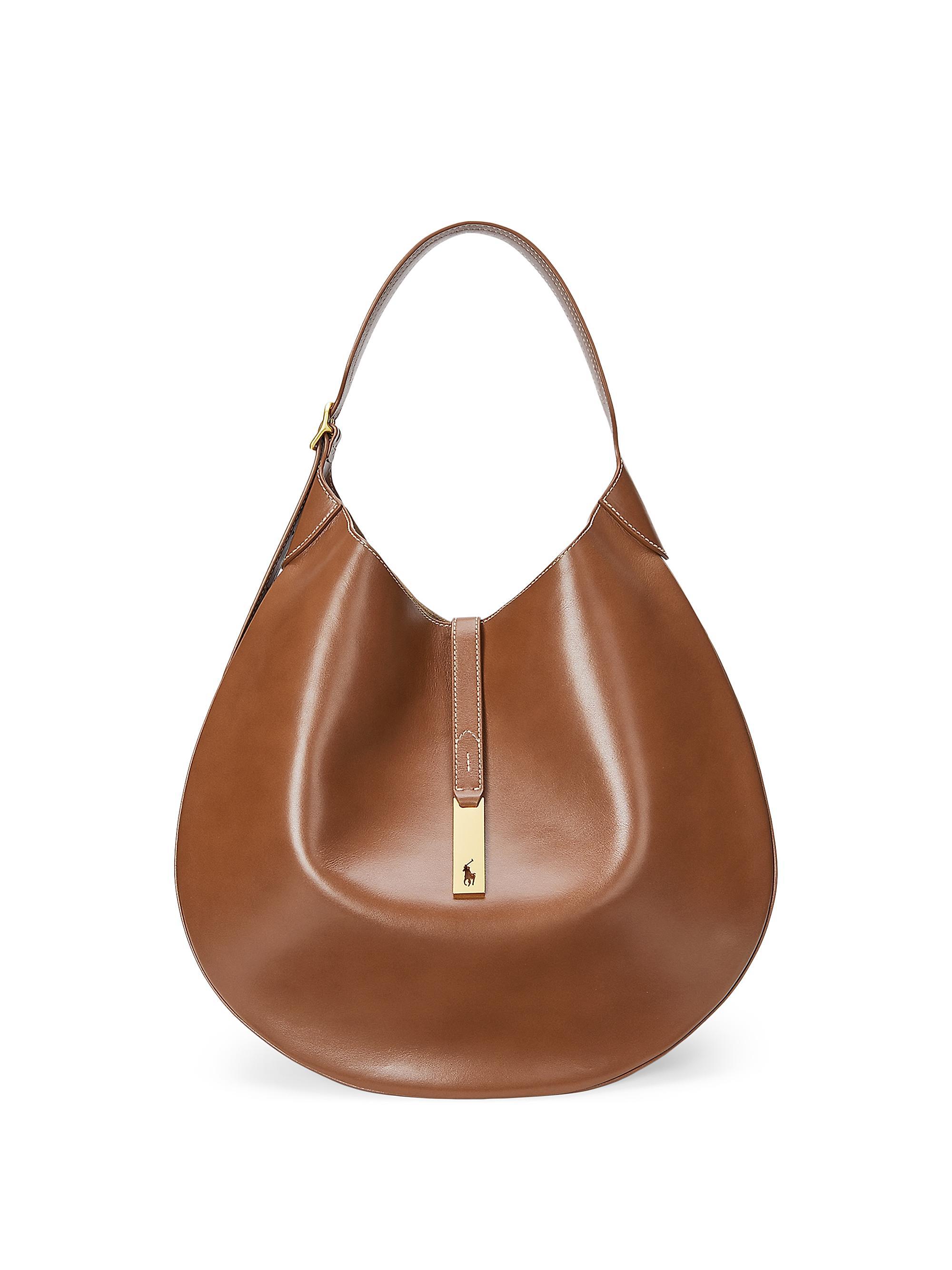 Polo Ralph Lauren Women's Polo ID  Leather Shoulder Bag - Cuoio