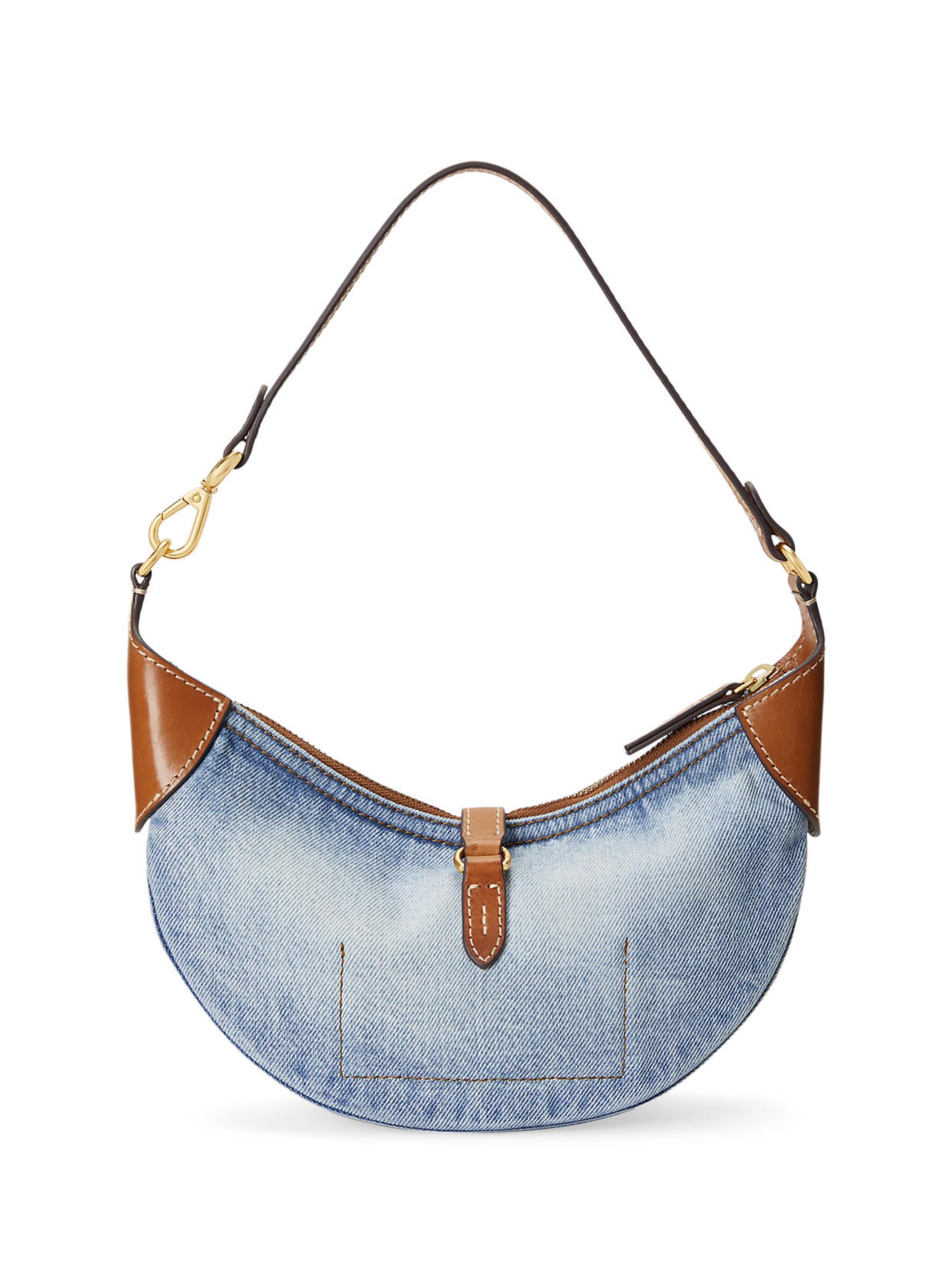Polo Ralph Lauren Mini Polo ID Denim & Leather Shoulder Bag | Saks