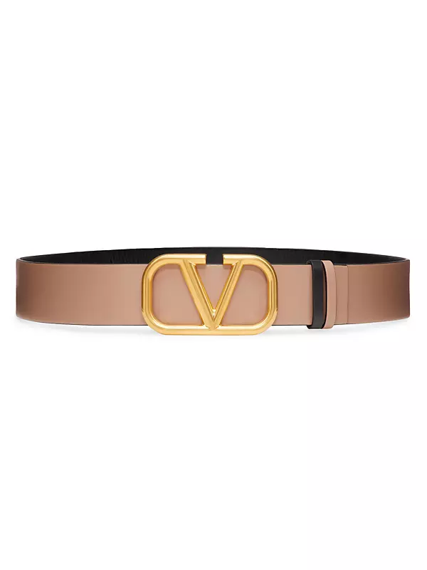 Signature leather belt Louis Vuitton White size XL International