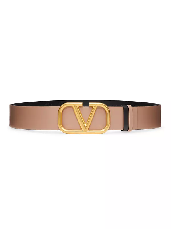 Signature leather belt Louis Vuitton White size XL International
