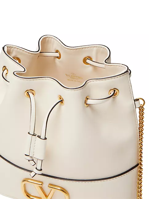 Mini Vlogo Signature Bucket Bag In Nappa Leather for Woman in