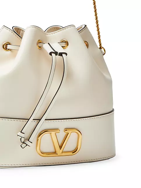 Mini Bucket Bag In Nappa With Vlogo Signature Chain for Woman in