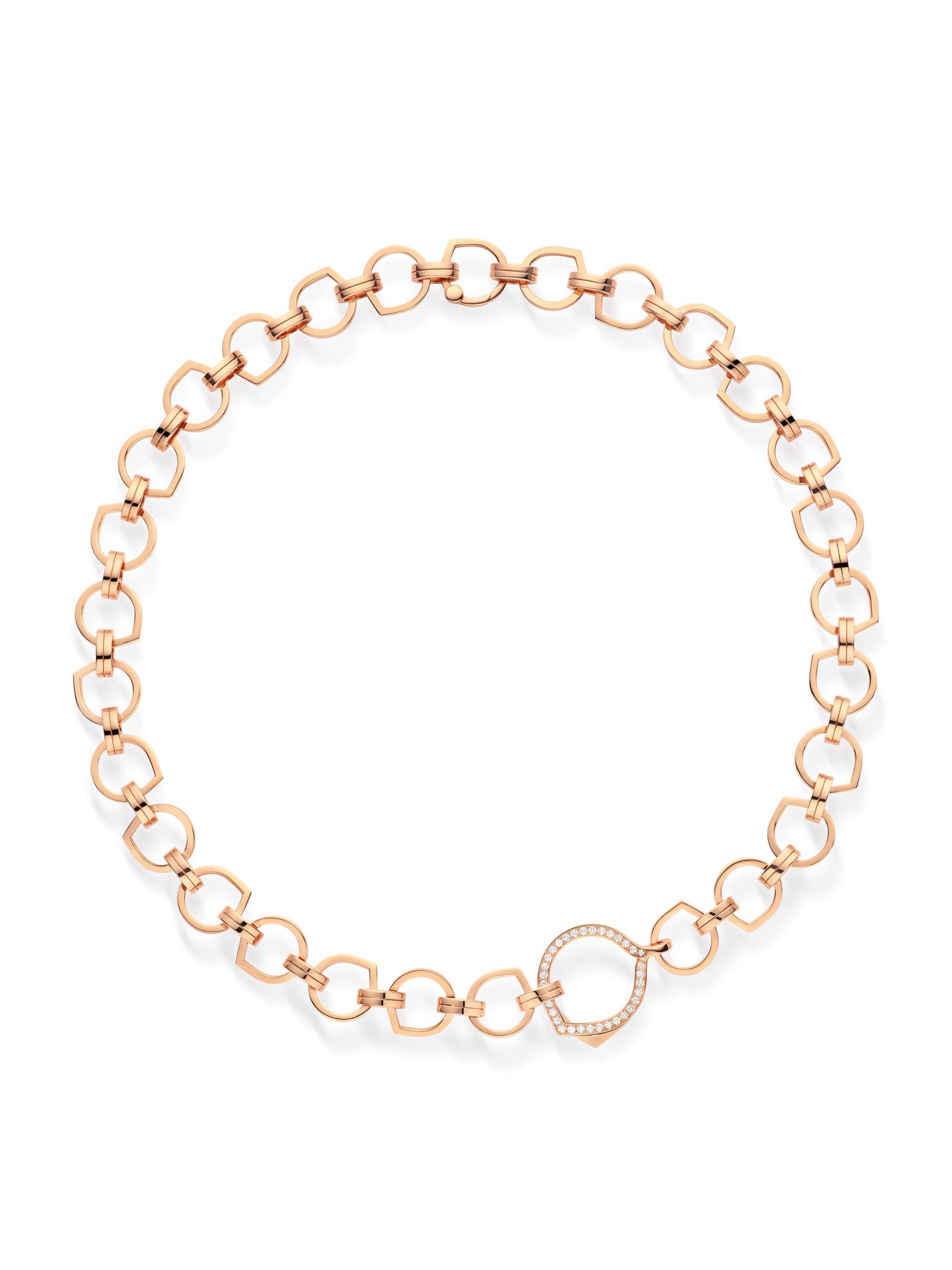 Repossi Women's Antifer 18K Rose Gold & 0.4 TCW Diamond Chain Necklace - Rose Gold