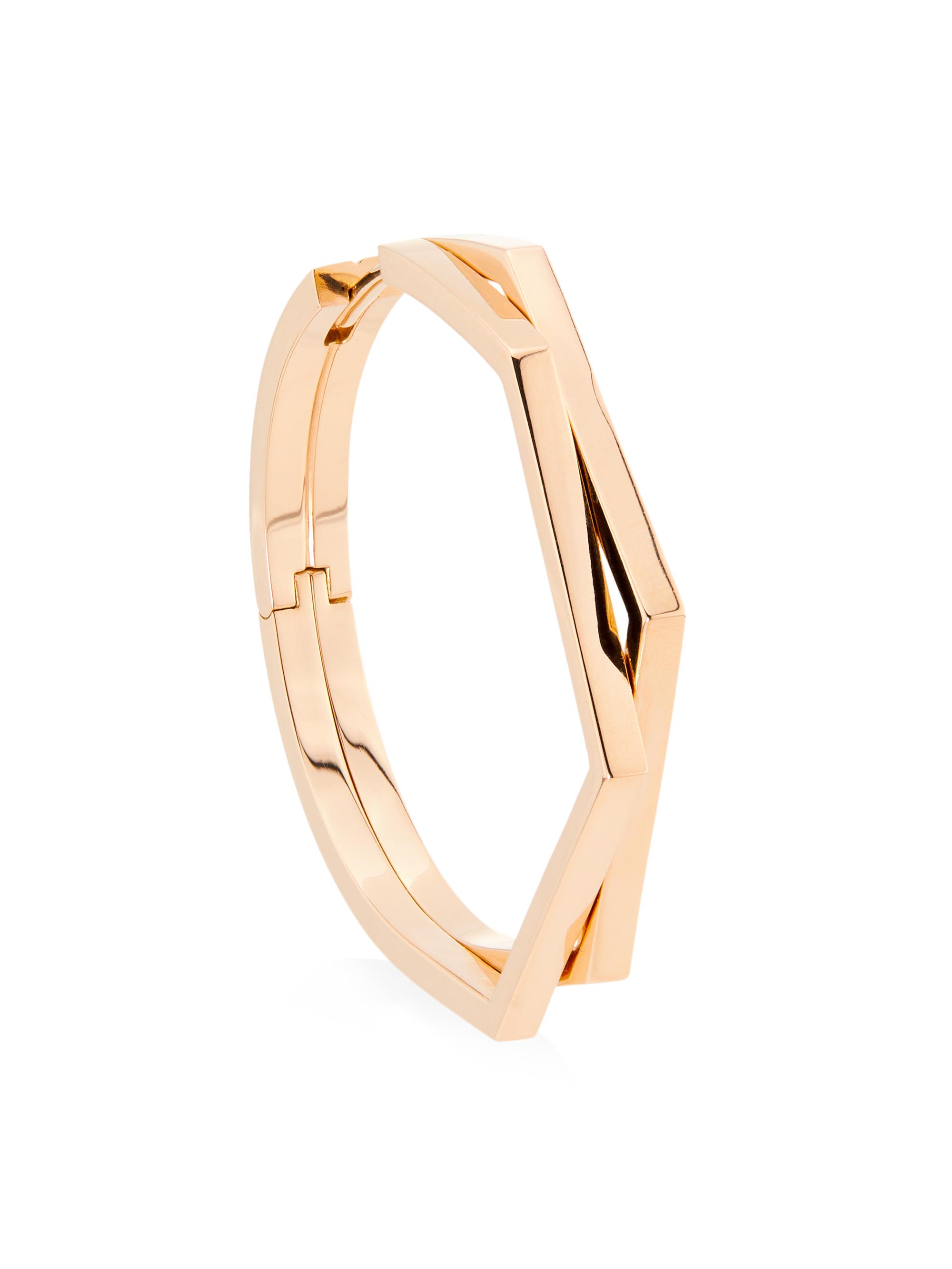 Repossi Women's Antifer 18K Rose Gold  Single Hoop Earring - Rose Gold