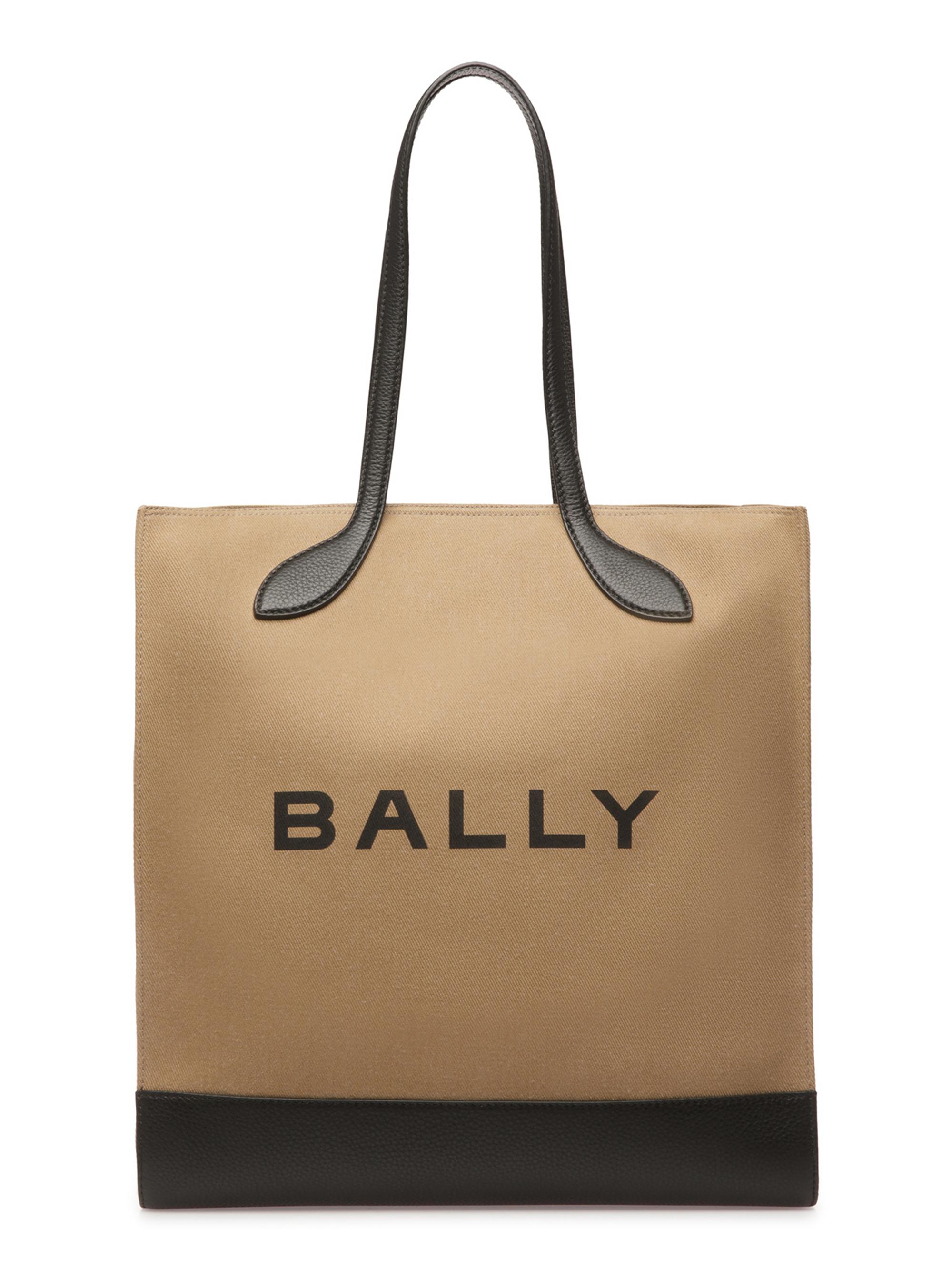 Bally Men's Bar Keep On Logo Tote - Sand Black