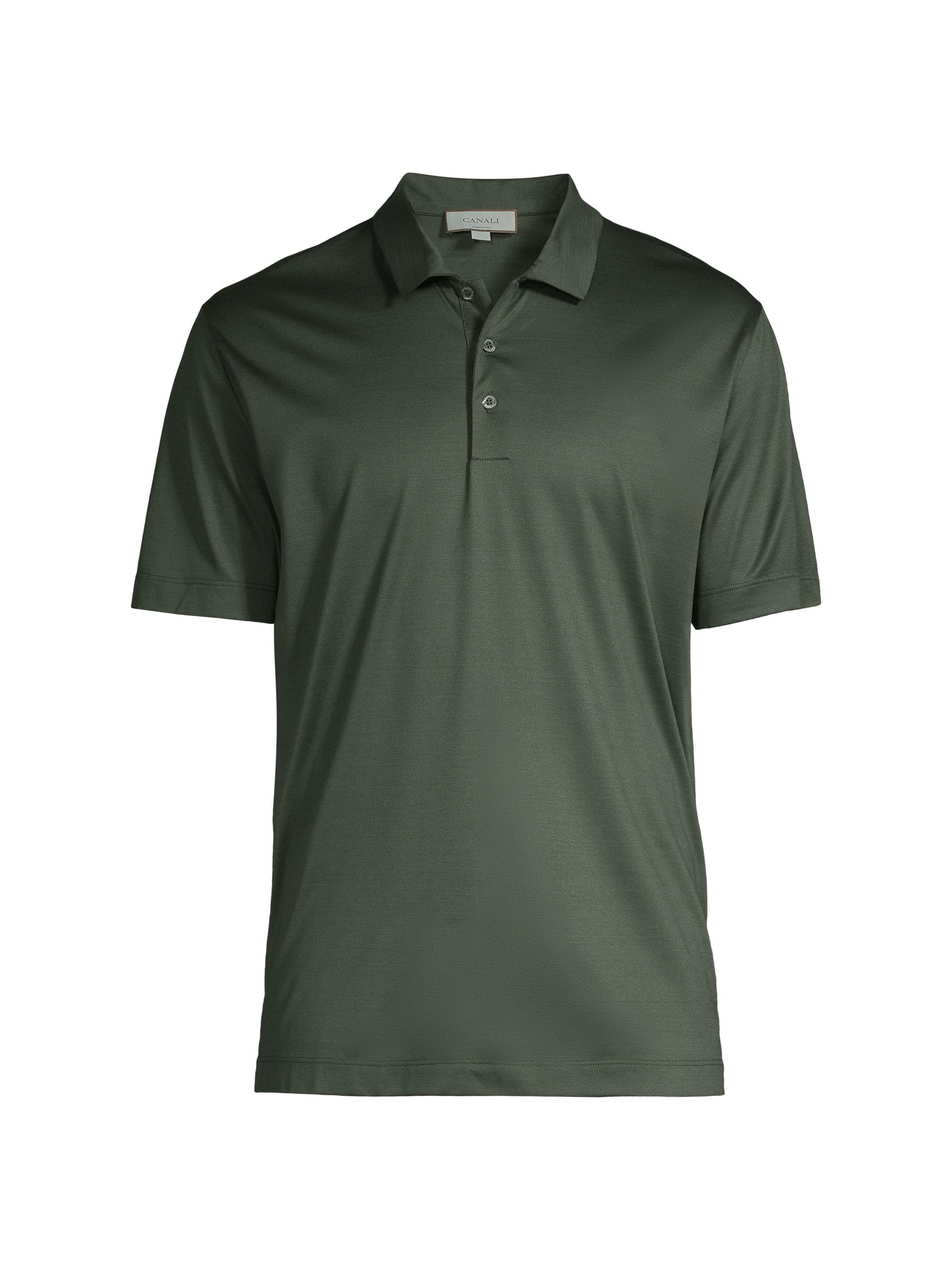 Canali Men's Classic Polo Shirt - Black