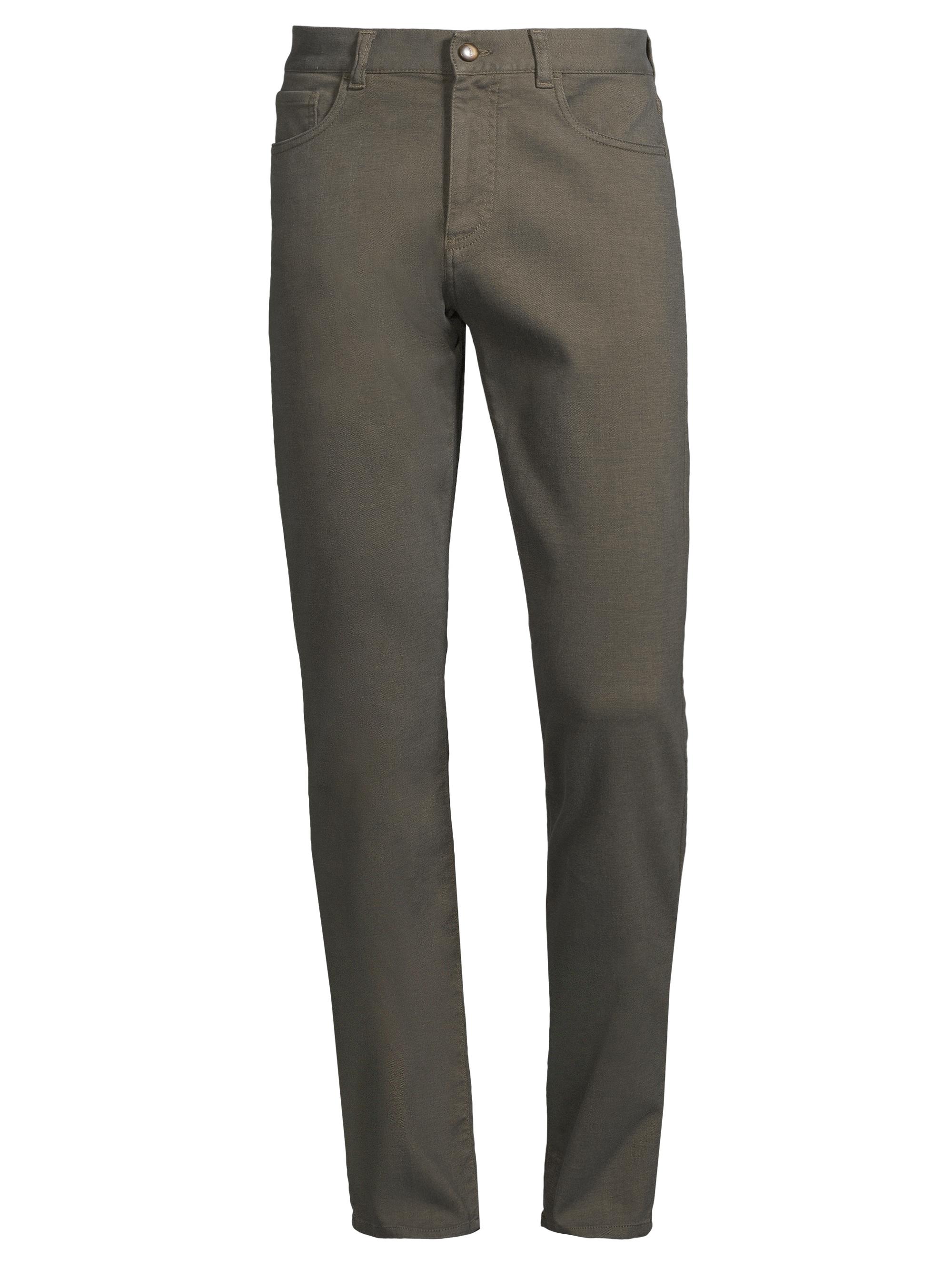 Canali Men's Stretch Five-Pocket Jeans - Green