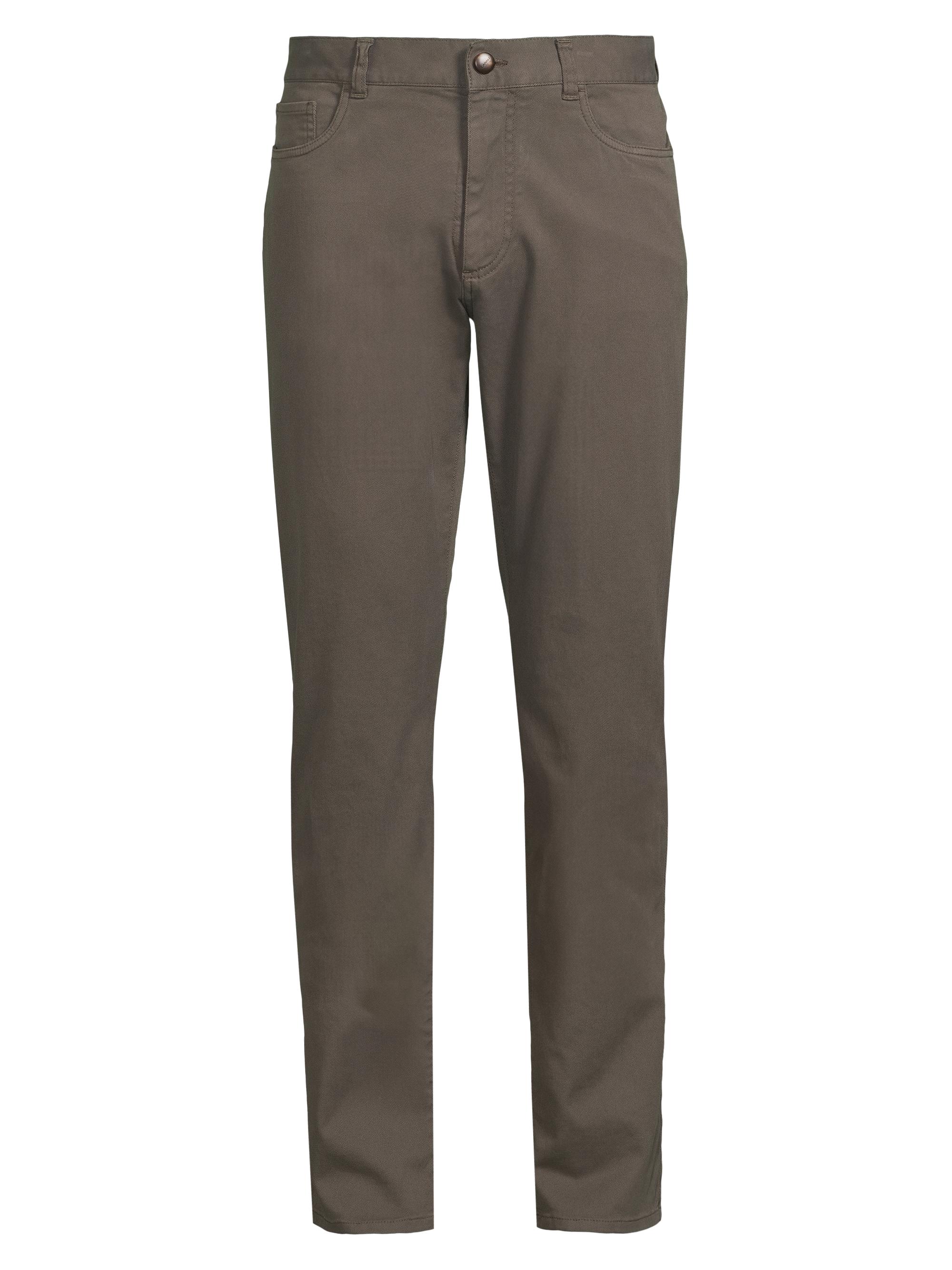 Canali Men's Garment-Dyed Five-Pocket Pants - Grey