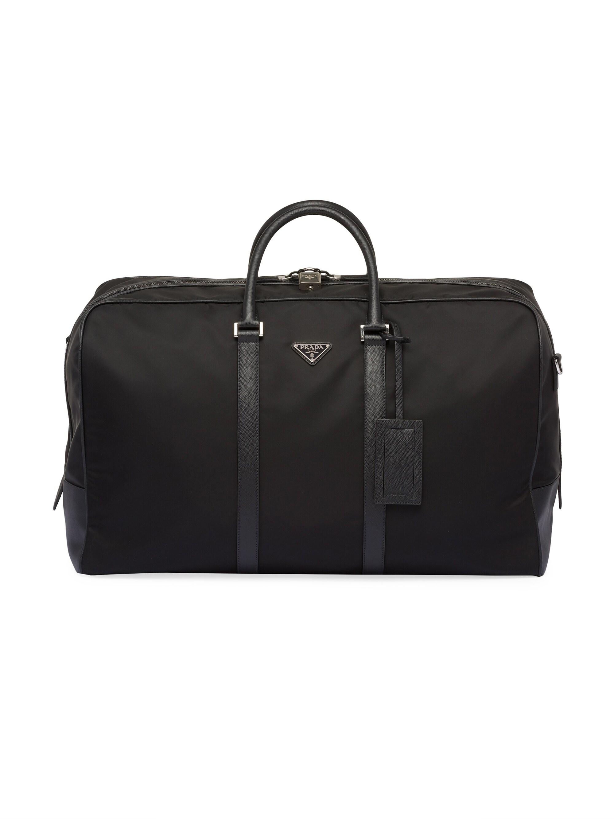 Prada Re-Nylon And Saffiano Leather Duffle Bag Saks Fifth Avenue