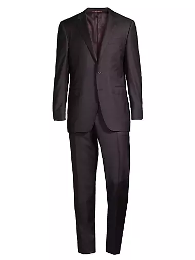 Milano Solid Modern-Fit Wool Suit