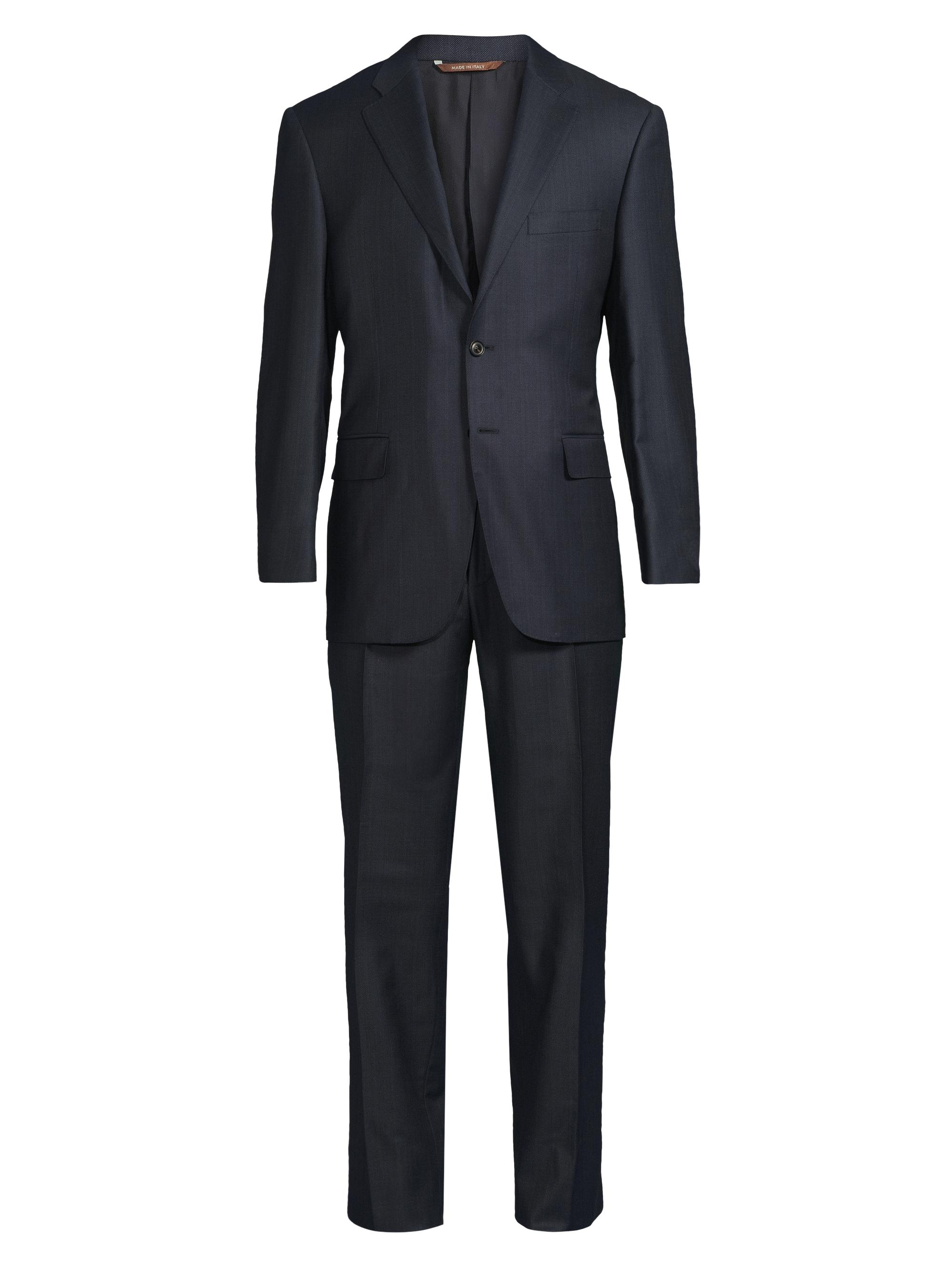 Canali Men's Siena Birdseye Wool Suit - Dark Blue