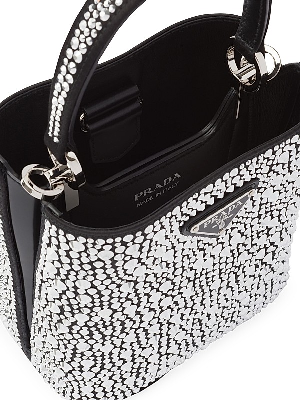 Shop Prada Panier Satin Bag with Crystals | Saks Fifth Avenue Shop Prada Panier Satin Bag with Crystals | Saks Fifth Avenue