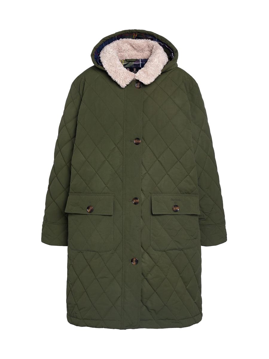 Barbour Plus Fox Faux Fur Quilted Coat | Saks Fifth Avenue