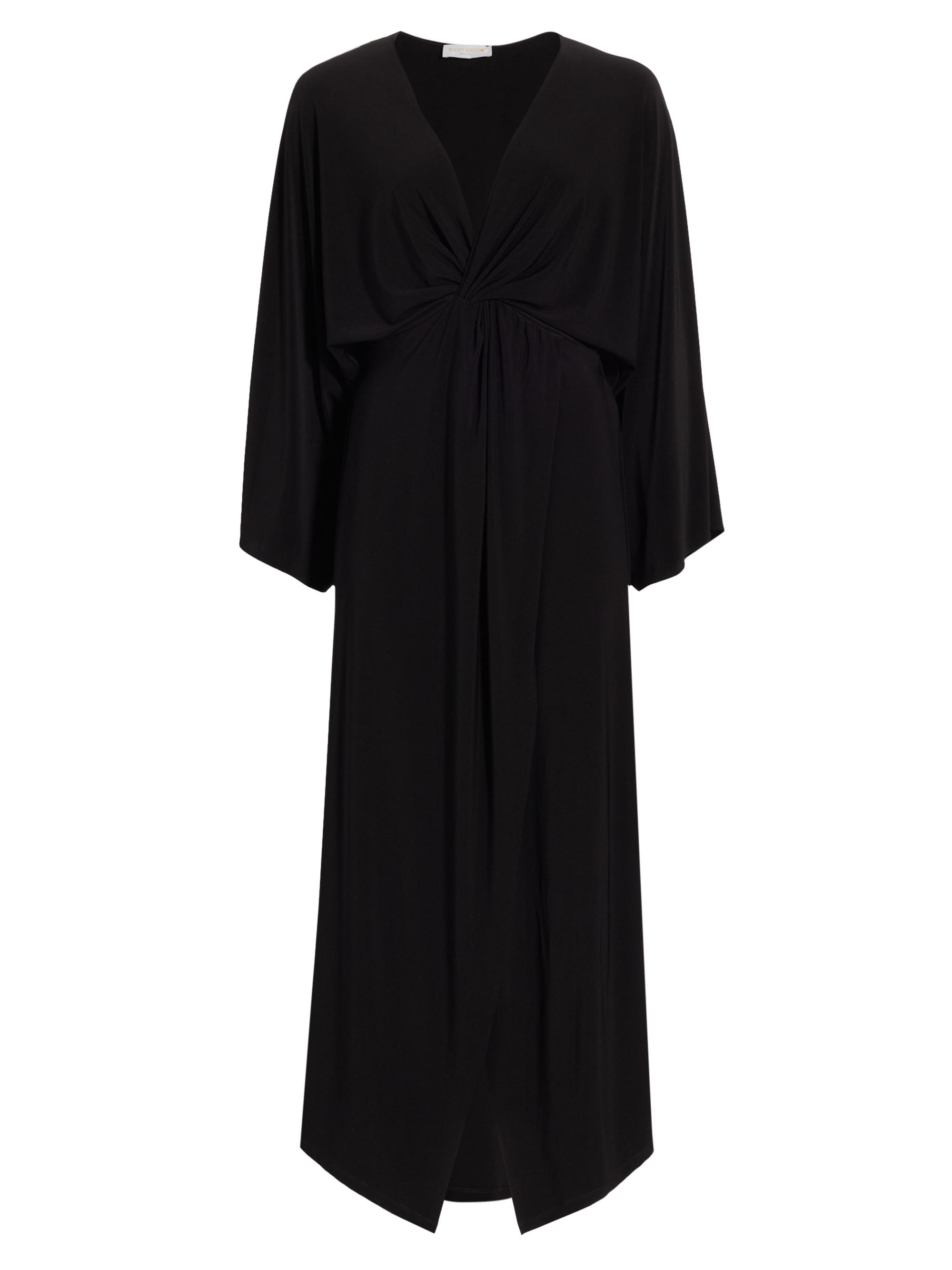 Ramy Brook Women's Samra Draped Wrap-Effect Midi-Dress - Black