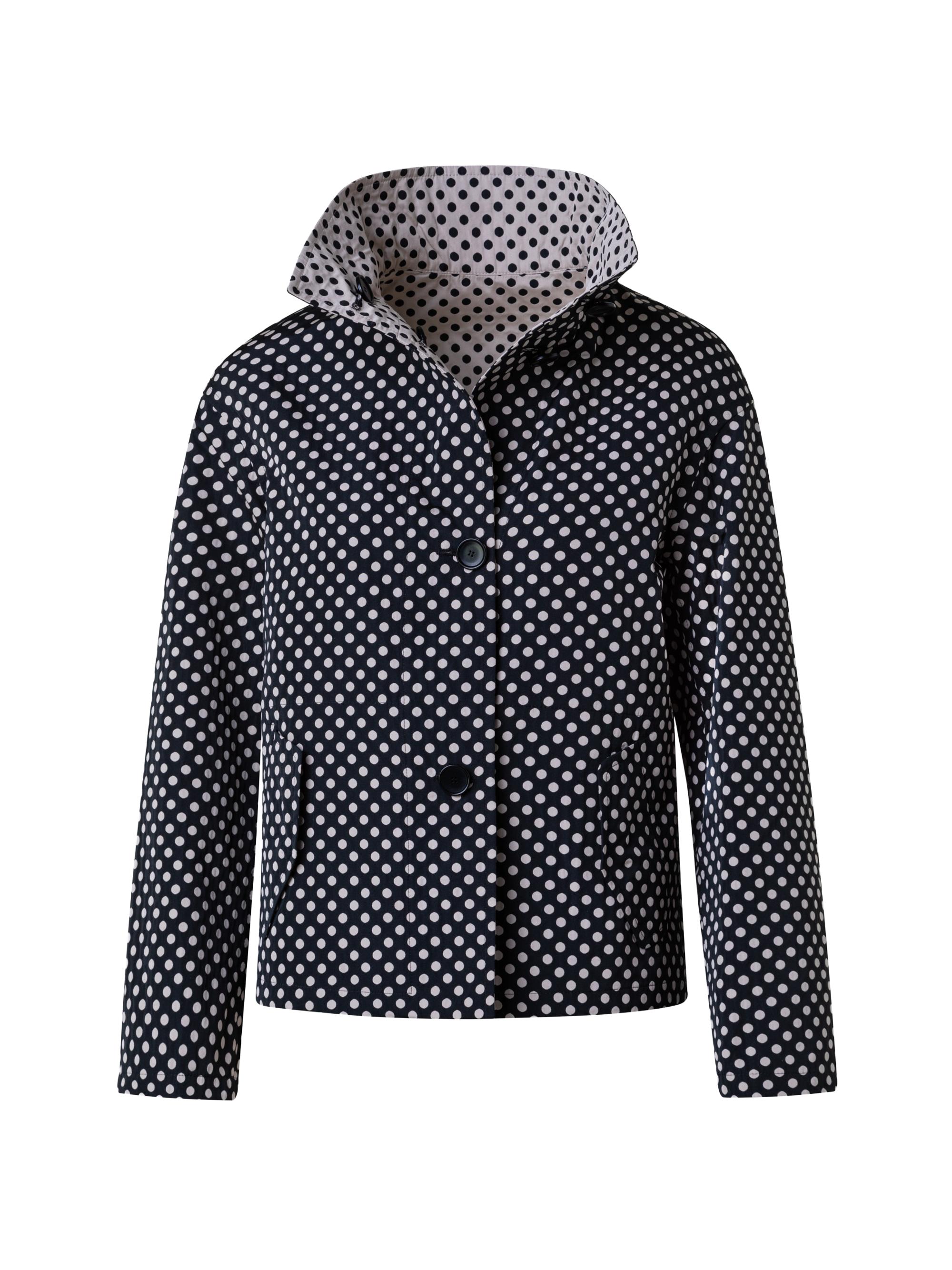 Akris punto Women's Polka Dot Cropped Jacket - Black
