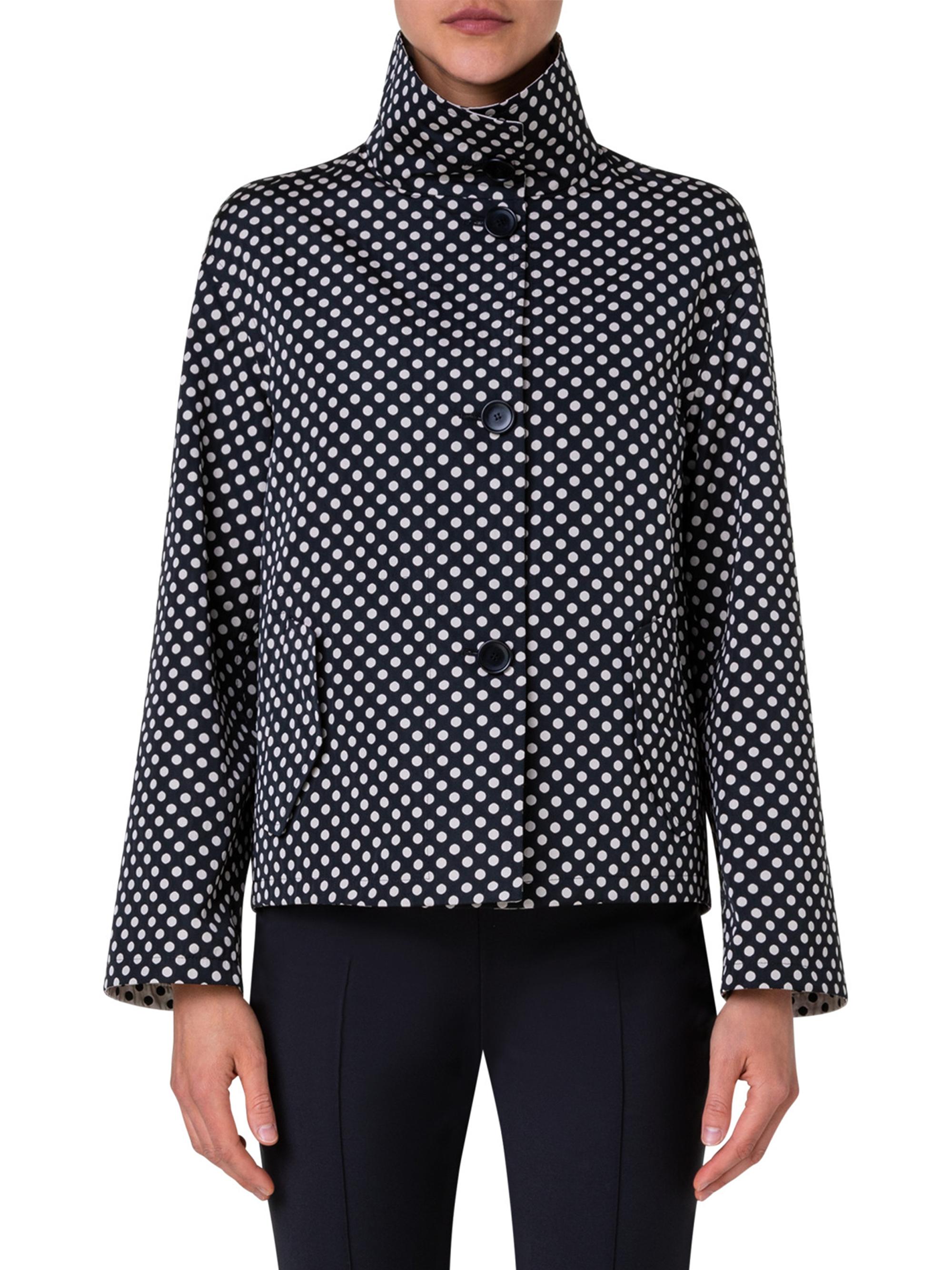 Akris punto Polka Dot Cropped Jacket | Saks Fifth Avenue