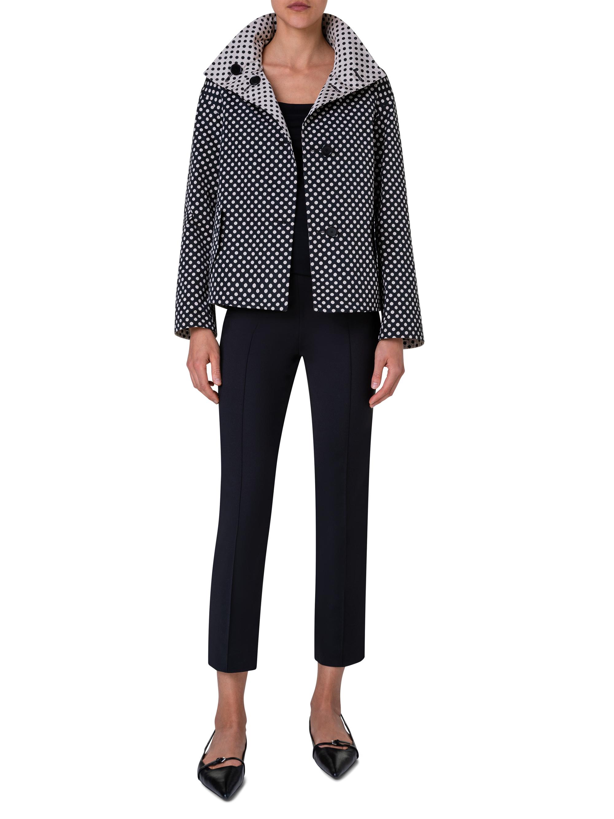 セール　Akris punto アクリスプント　リバーシブル　ドット　ジャケット セール Akris punto アクリスプント リバーシブル ドット ジャケット