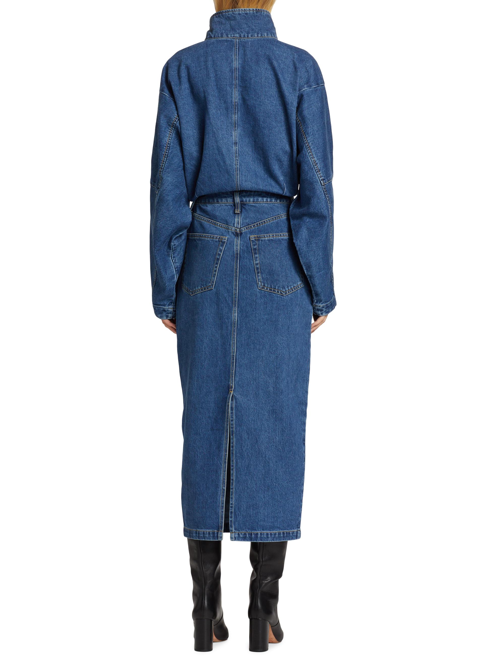 Ronny Kobo Sebastian Denim Utility Maxi Dress | Saks Fifth Avenue