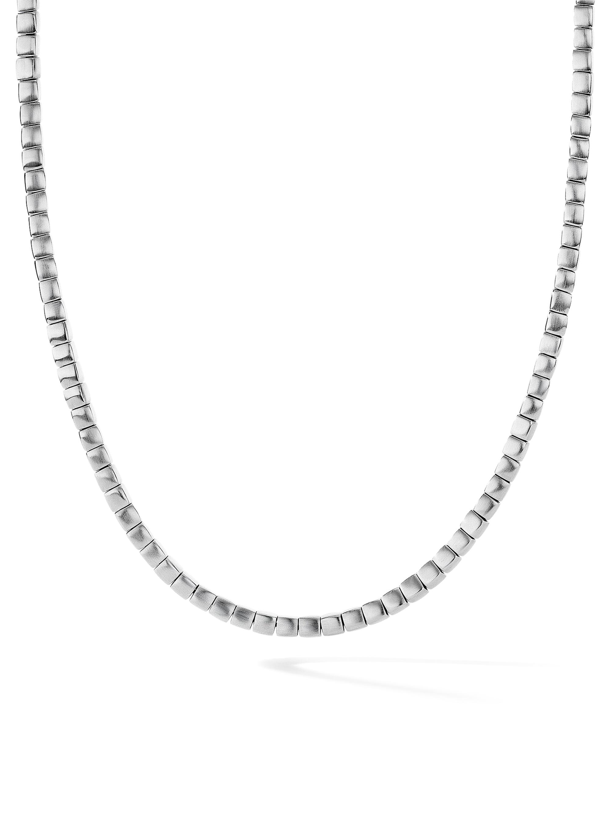 David Yurman Men's Spiritual Beads Sterling Silver Cushion Necklace