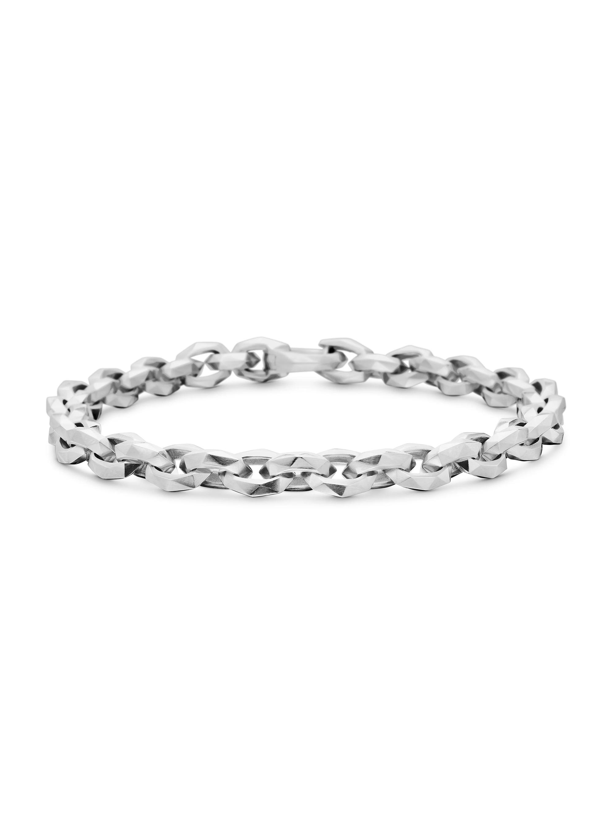 David Yurman Men's Torqued Sterling Silver Chain Bracelet