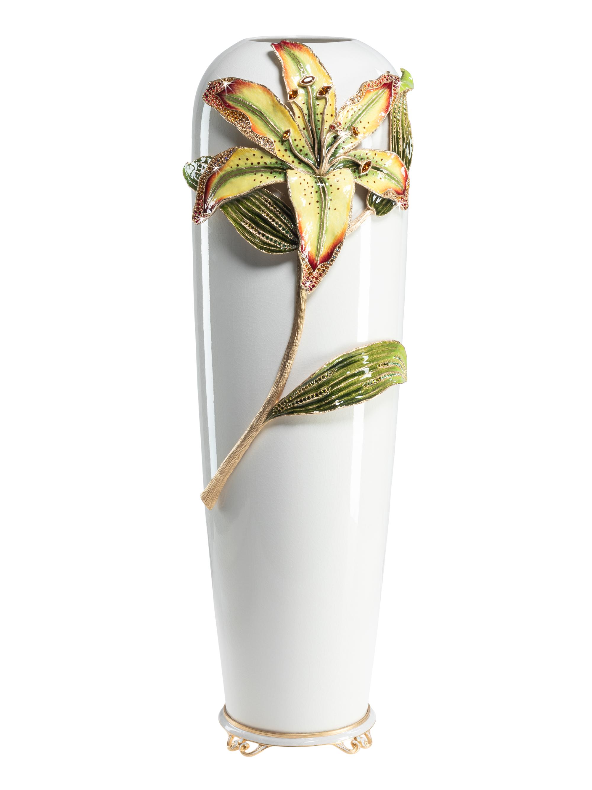 Jay Strongwater Lily Vase - Flora