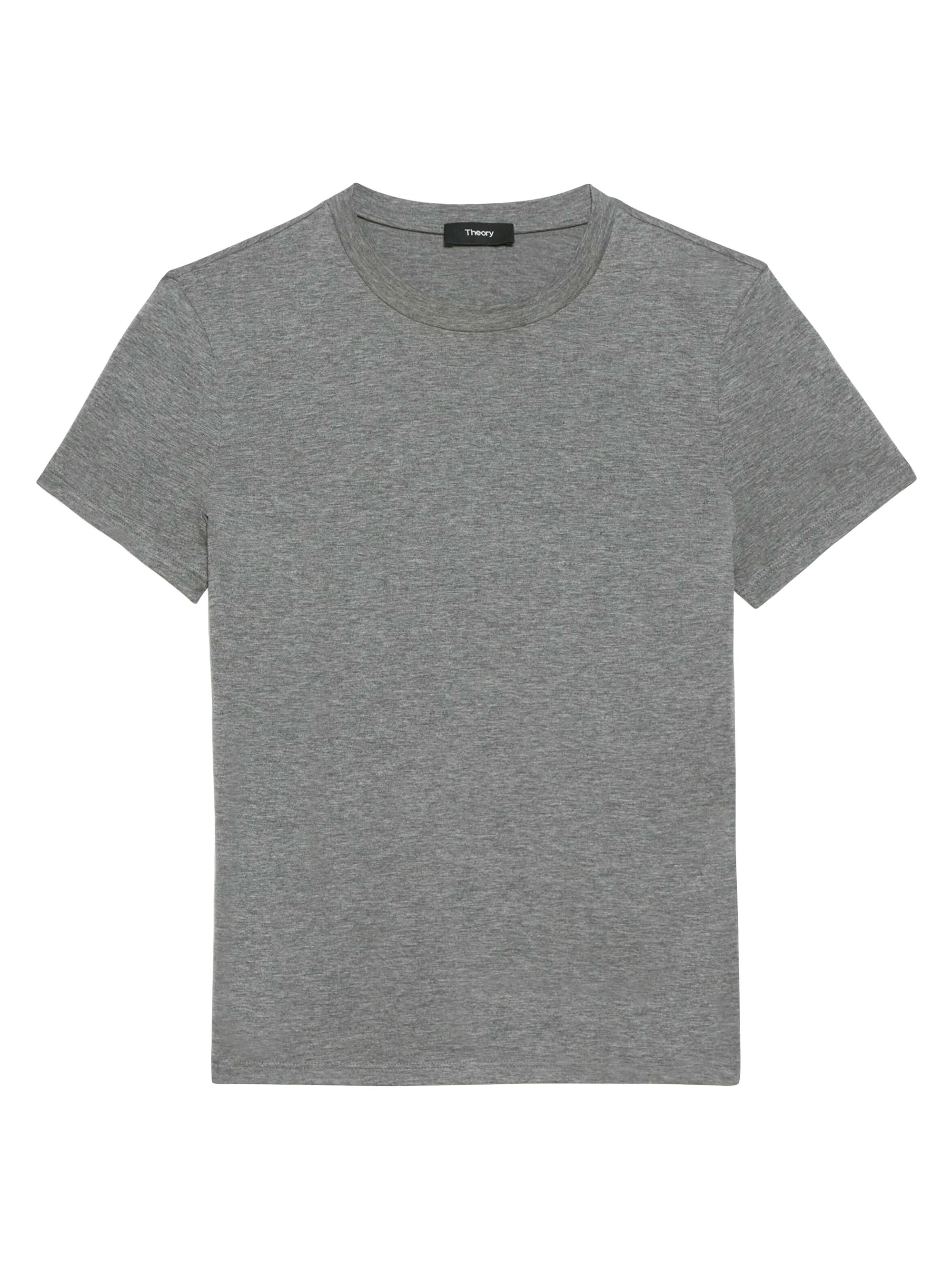 Theory Women's Apex Tiny T-Shirt - Melange Grey