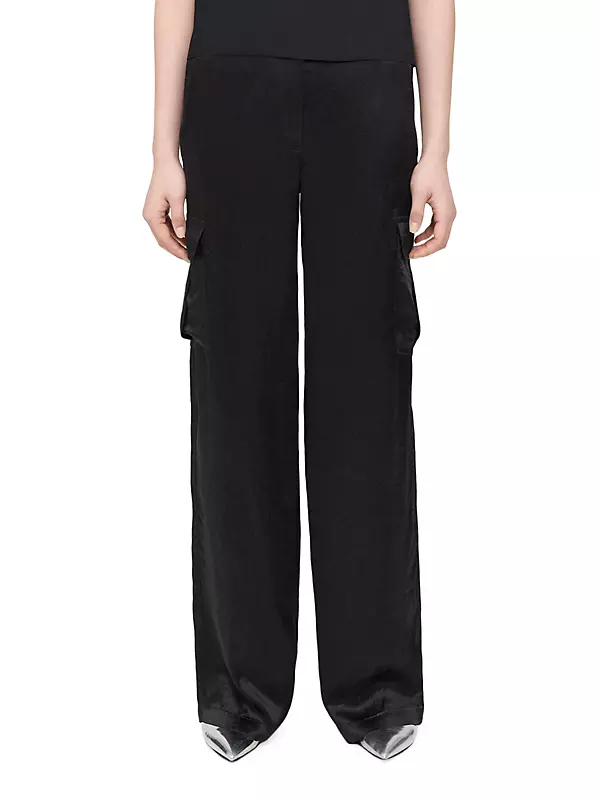 Lilly Black Straight Fit High Waist Cargo Pants – LA CHIC PICK