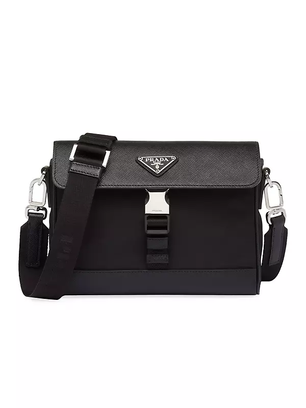 Shop Prada Re-Nylon and Saffiano Shoulder Bag | Saks Fifth Shop Prada Re-Nylon and Saffiano Shoulder Bag | Saks Fifth