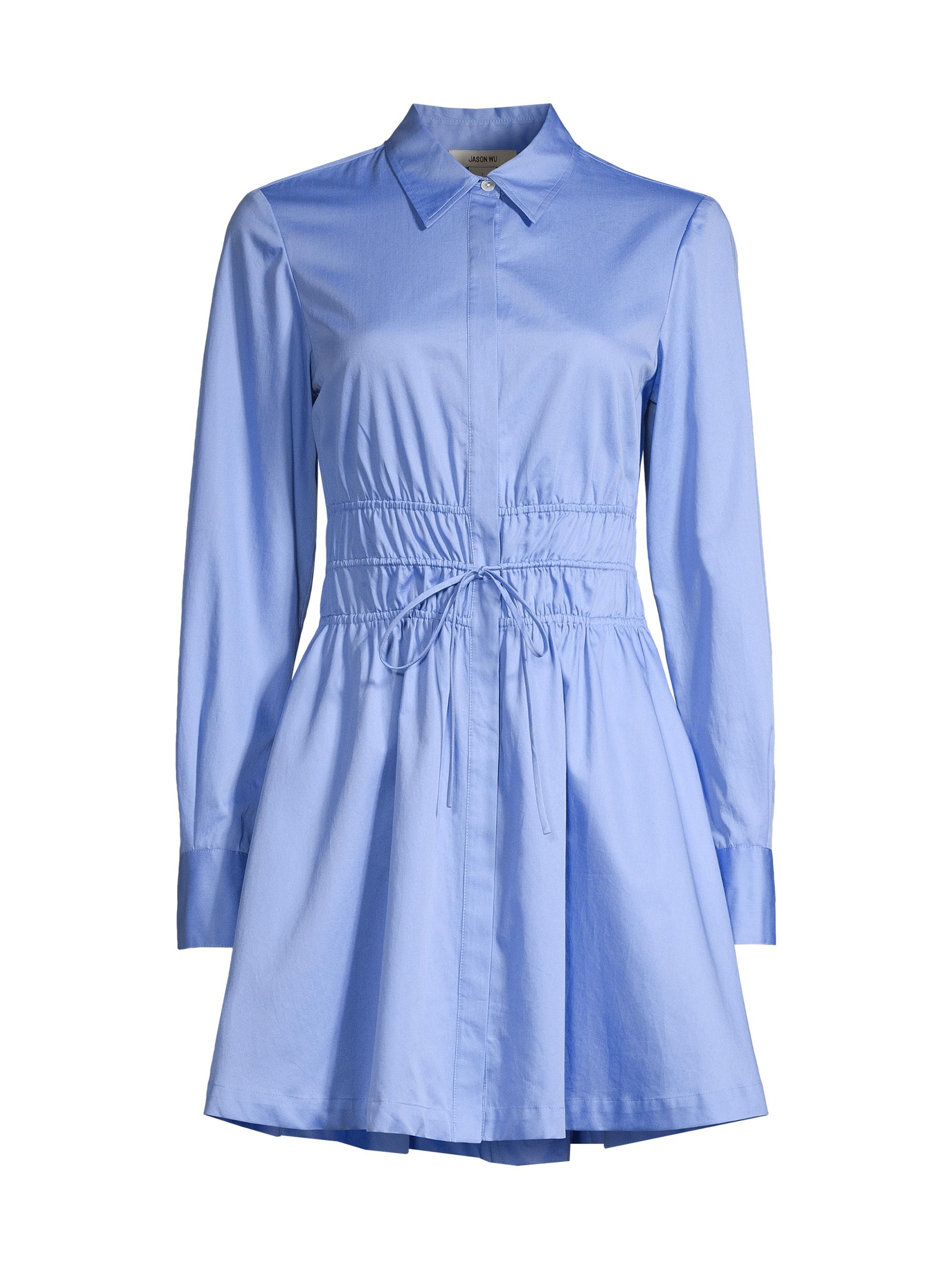 Jason Wu Women's Smocked Waist Shirtdress - Oxford