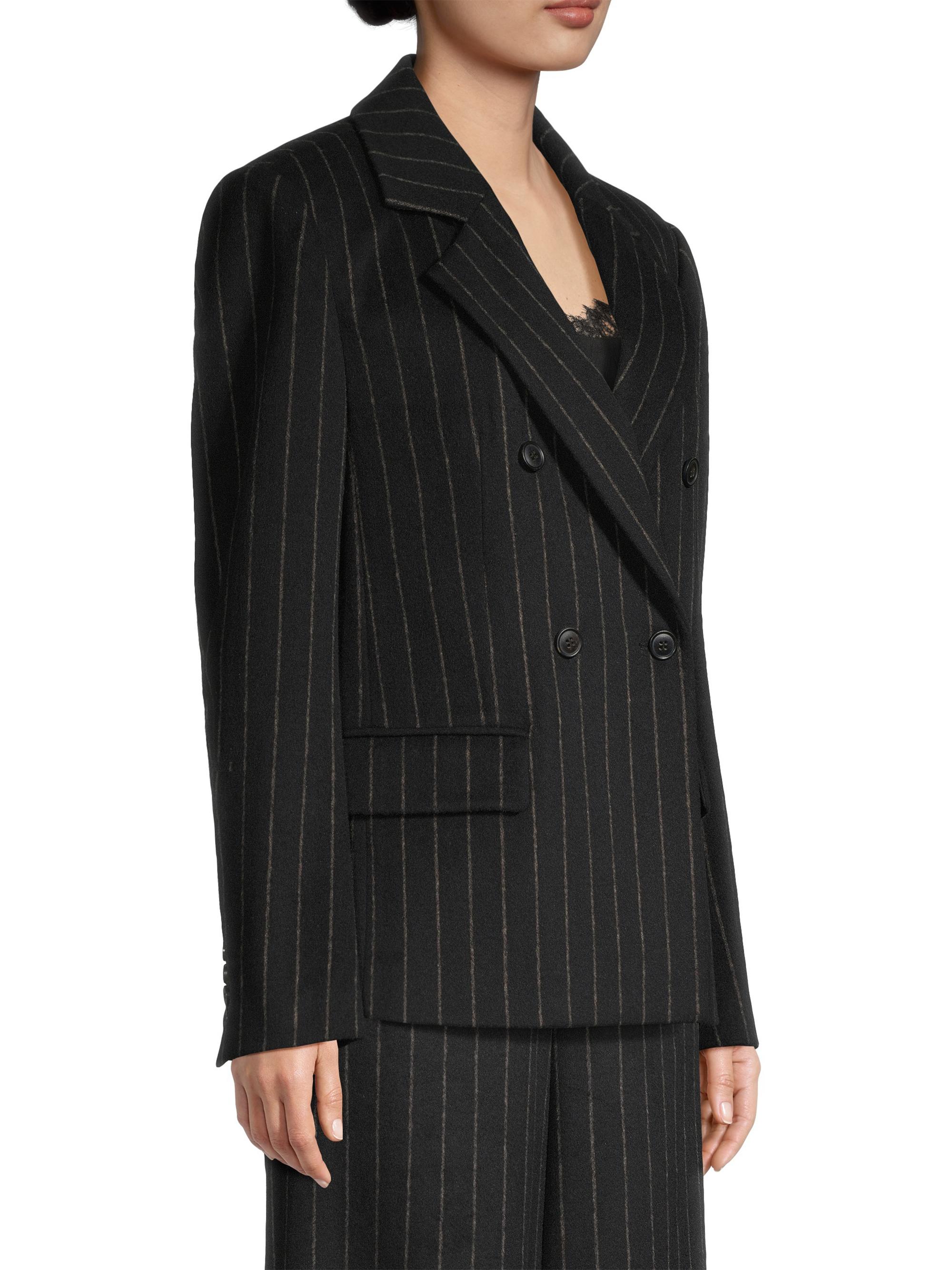 Jason Wu Wool-Blend Double-Breasted Pinstripe Blazer | Saks Fifth