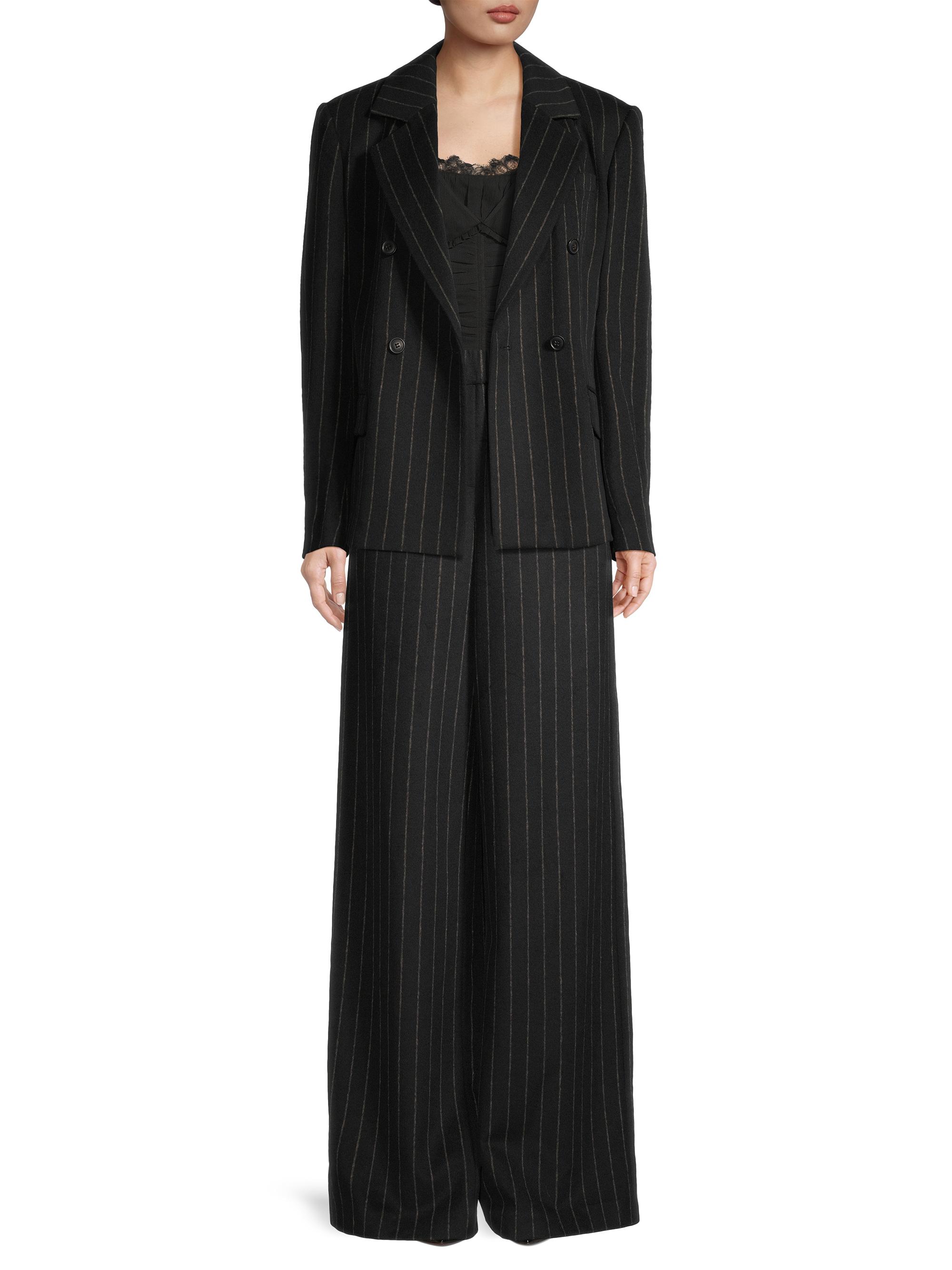 Jason Wu Wool-Blend Double-Breasted Pinstripe Blazer | Saks Fifth