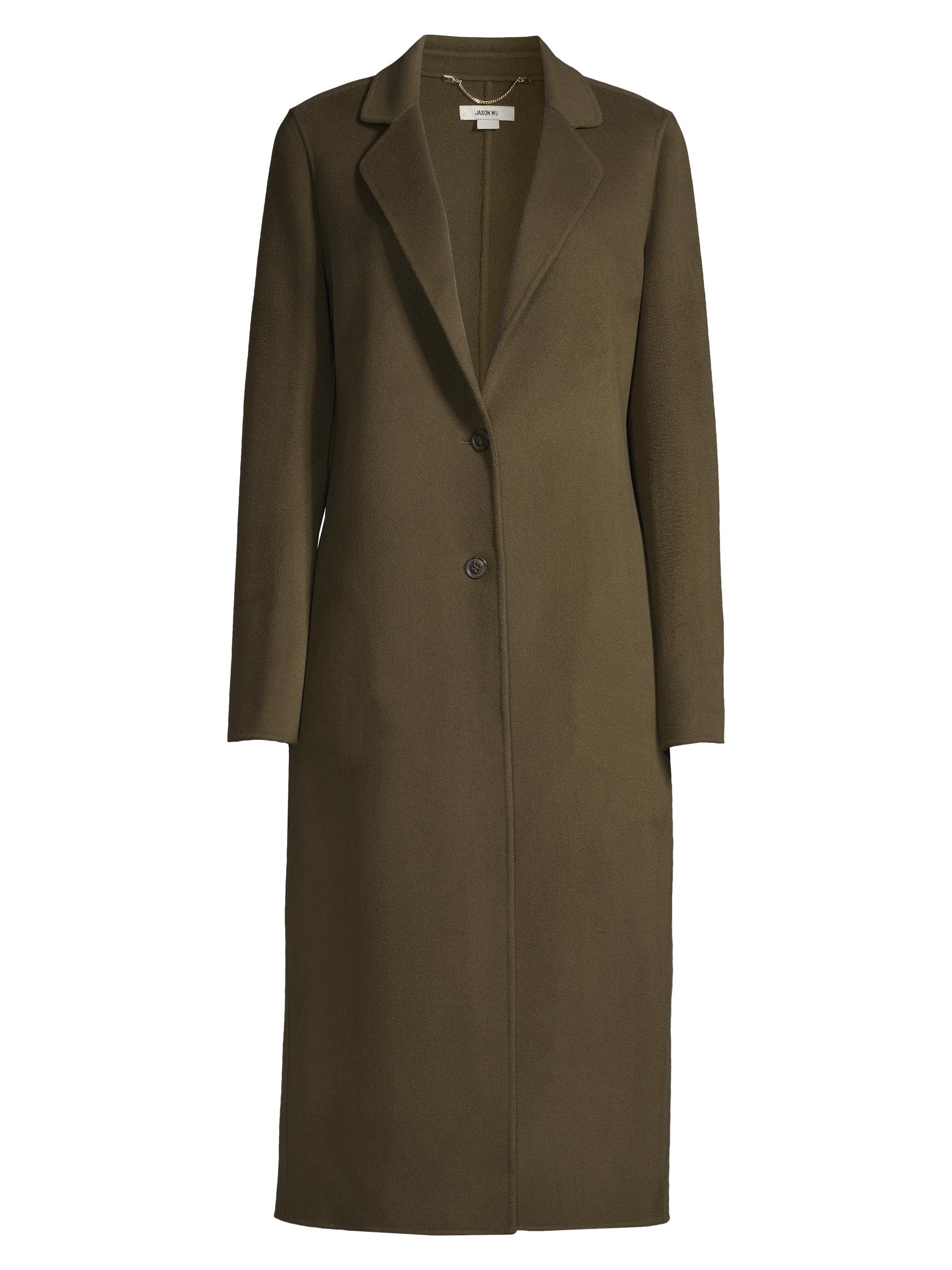 Jason Wu Women's Wool-Blend Long Coat - Olive