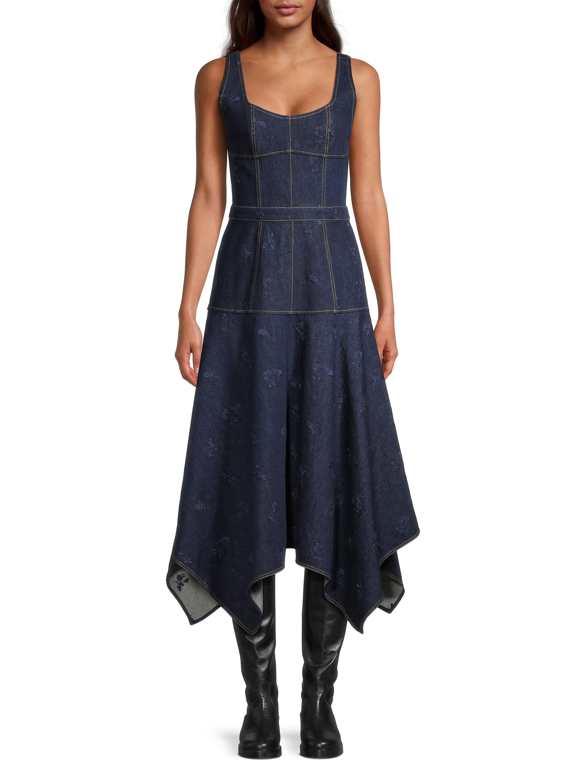 UND3WAY DENIM DRESS Mサイズ Jason Wu Denim Handkerchief Midi-Dress | Saks Fifth Avenue