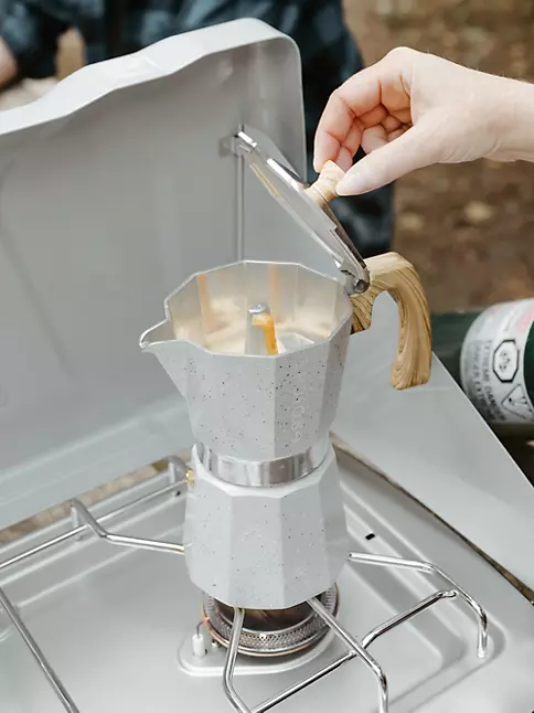 GROSCHE Milano Stone Stovetop Espresso Maker Moka Pot, Home Espresso Coffee  Maker - 6 cup Fossil Grey 