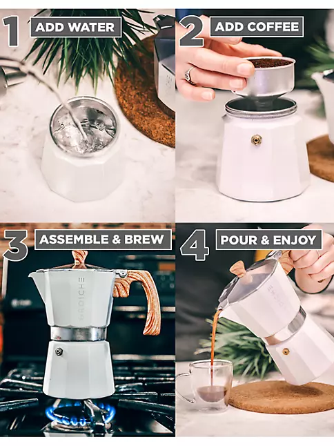 Mini 2-Cup Moka Pot Espresso Coffee Maker