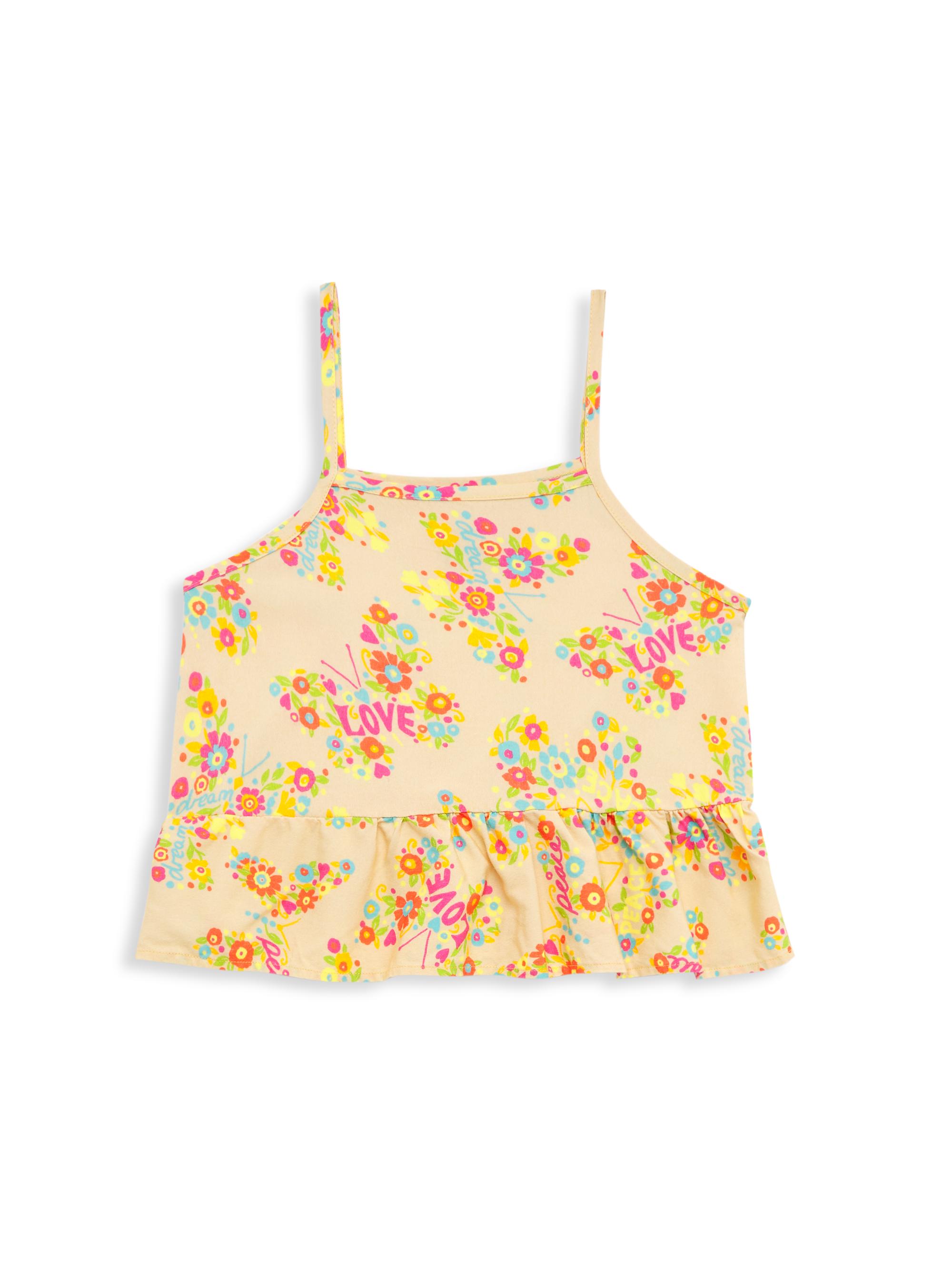 Chaser Girls'Floral Tank Top - Floral Multi