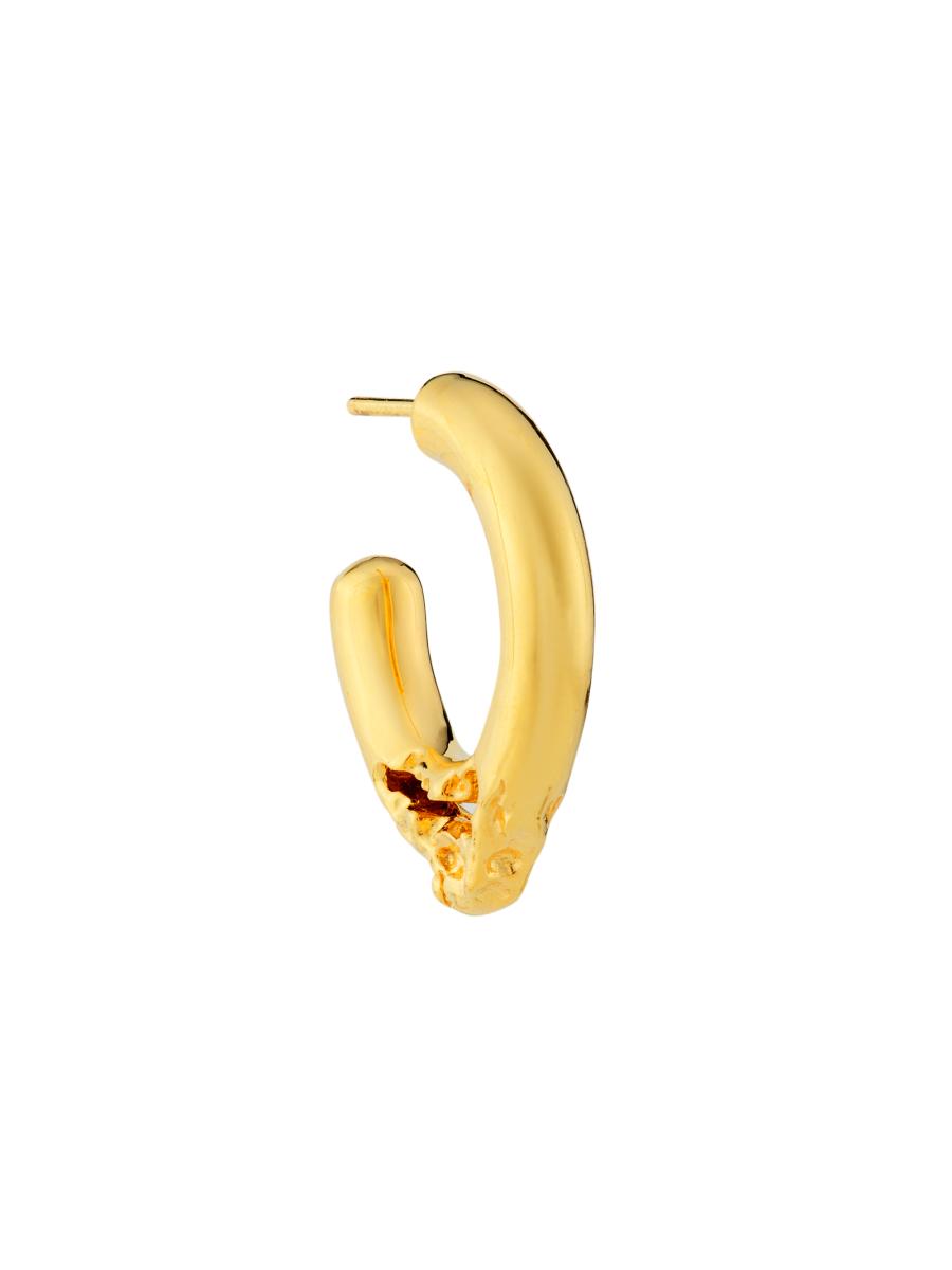 Maria Black Flea 15 22K-Gold-Plated Huggie Hoop Earring