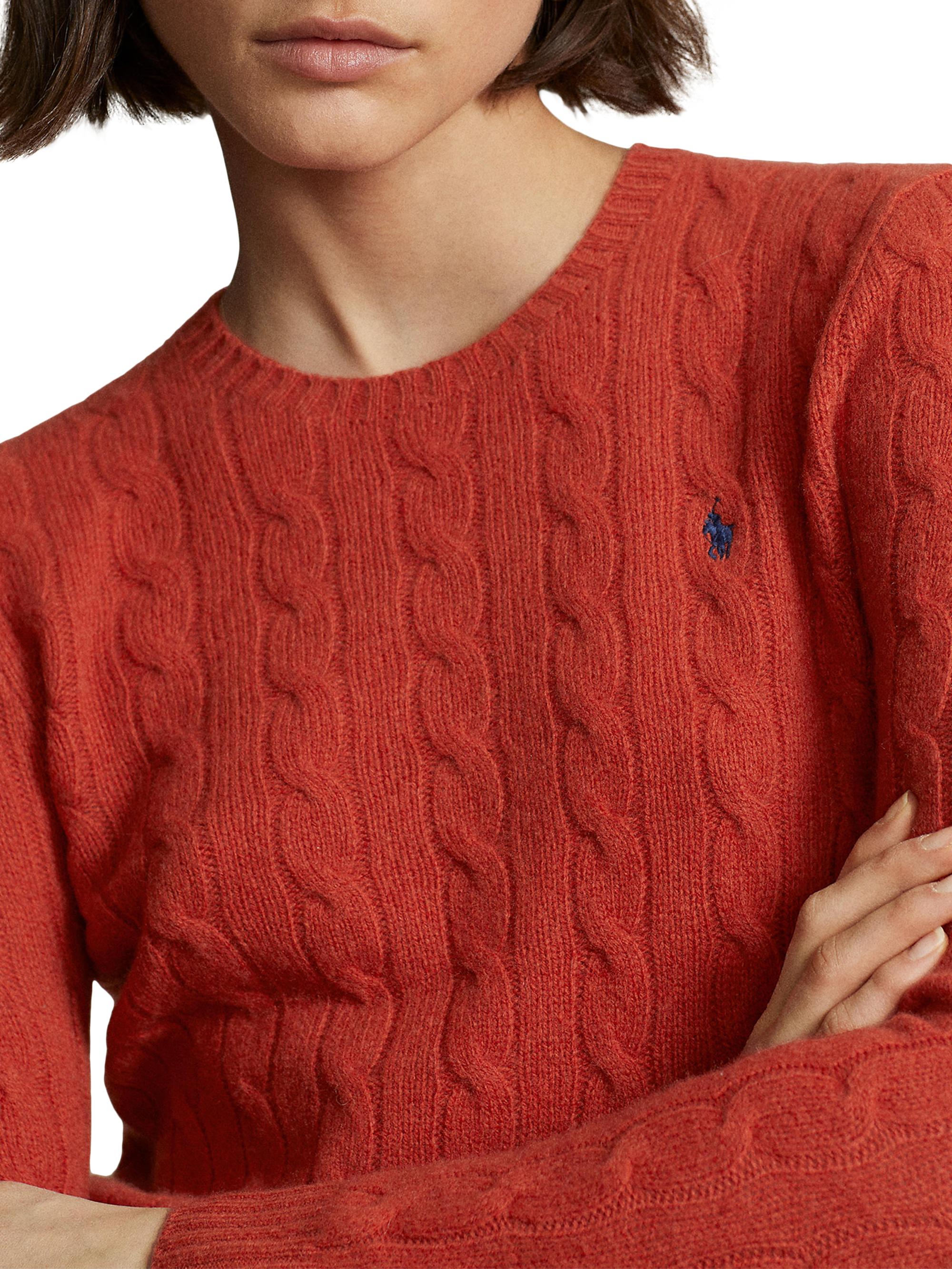 Polo Ralph Lauren Julianna Cable-Knit Wool-Cashmere Sweater | Saks