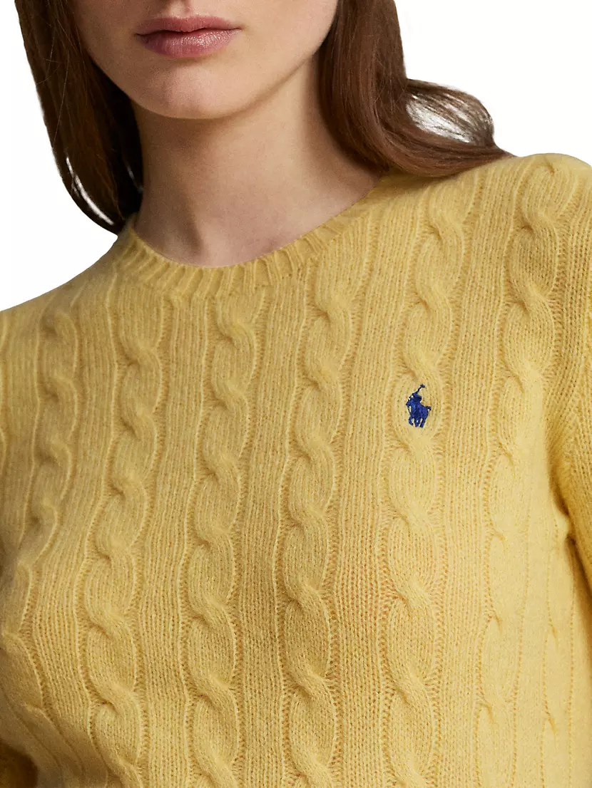 Julianna Cable-Knit Wool-Cashmere Sweater