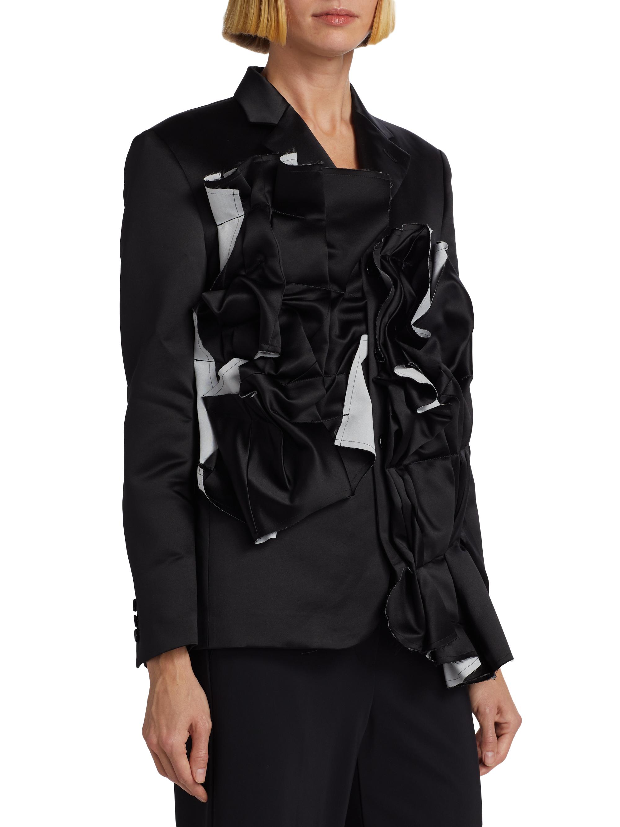 Comme des Garçons Satin Pleated Jacket | Saks Fifth Avenue