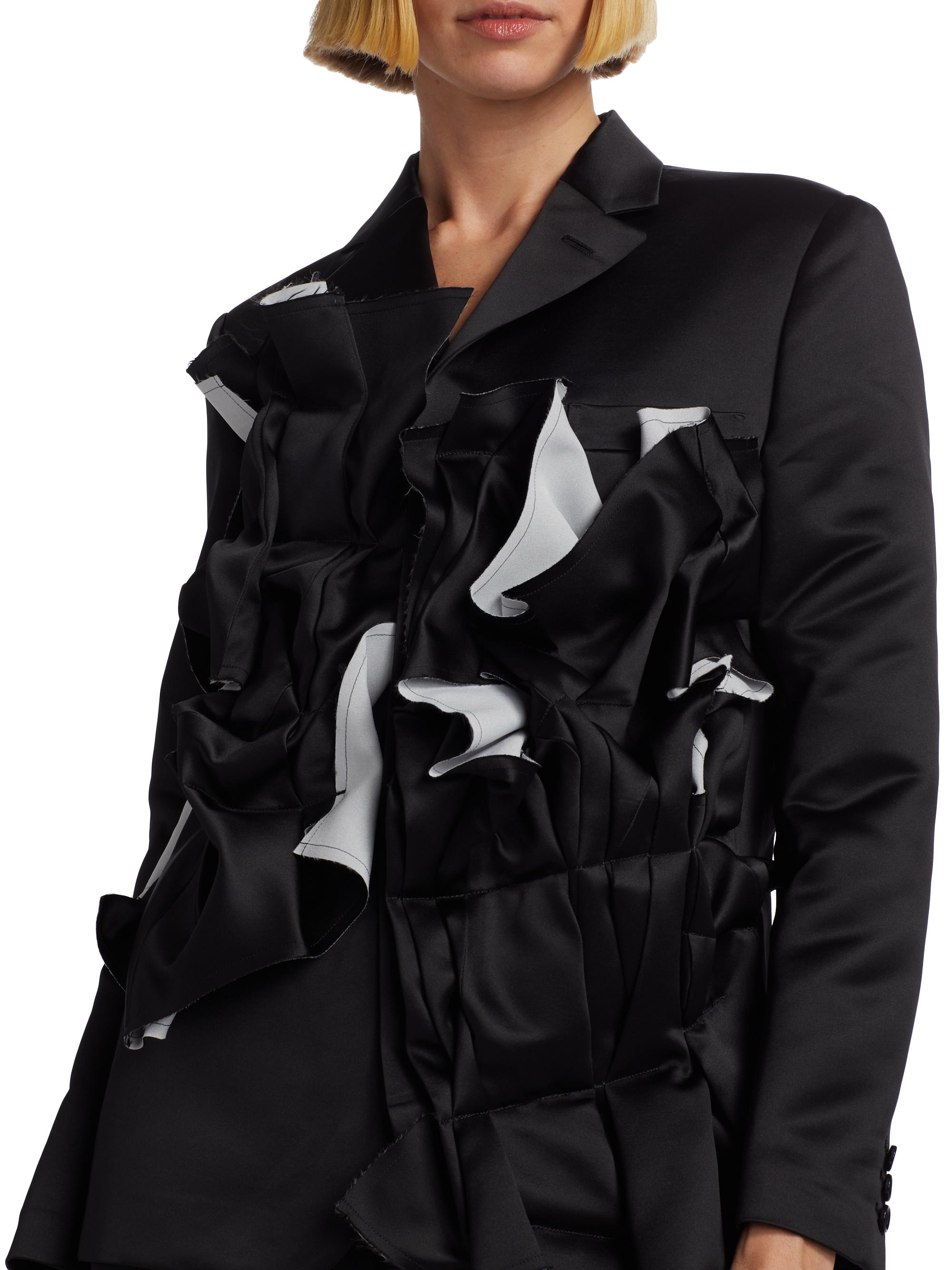 Comme des Garçons Satin Pleated Jacket | Saks Fifth Avenue