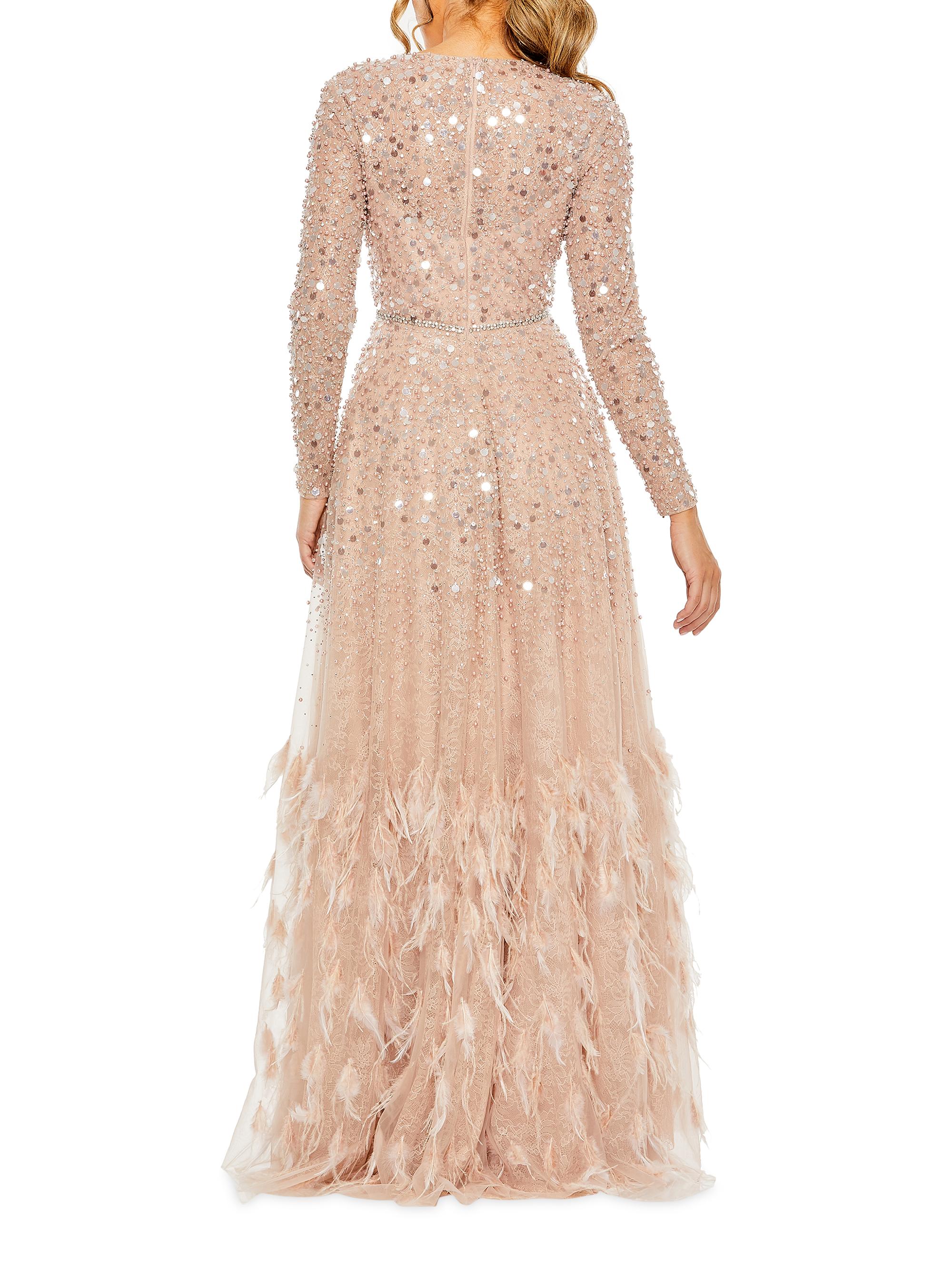 Faye Feather Embellished Gown