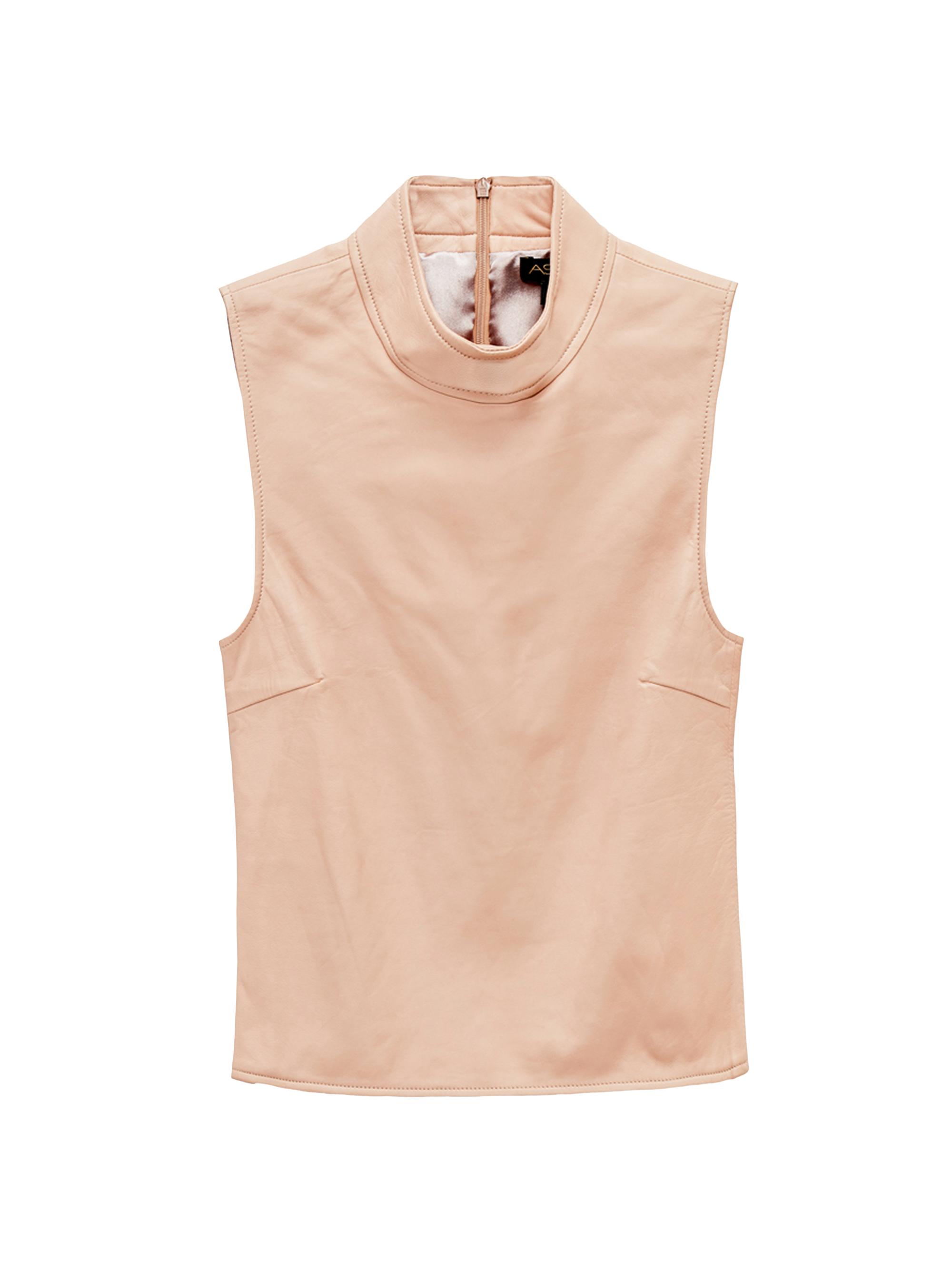 AS by DF Women's Crawford Recycled Leather Top - Parisian Beige