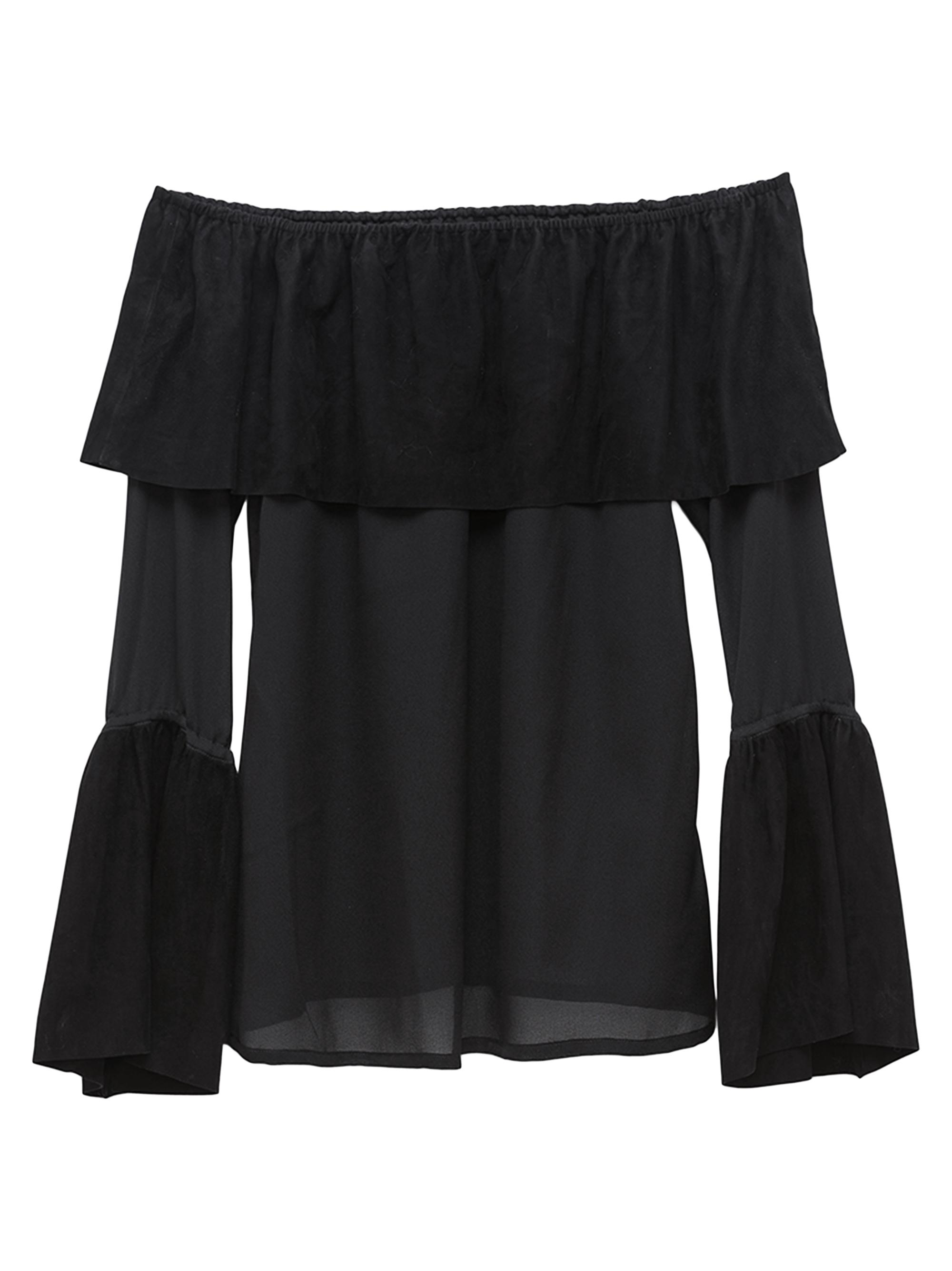 AS by DF Women's Ines Suede Top - Black