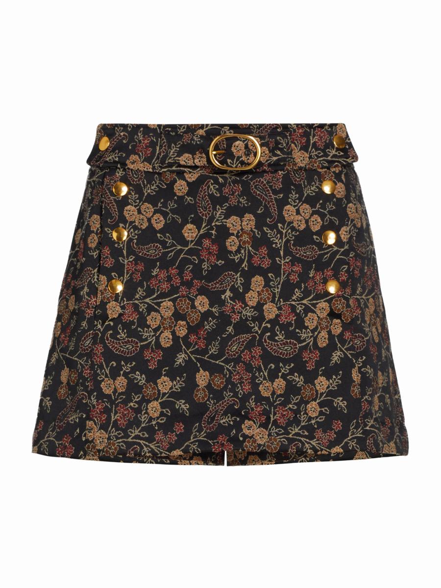 Derek Lam 10 Crosby Hester Floral A-Line Mini Skort | Saks Fifth