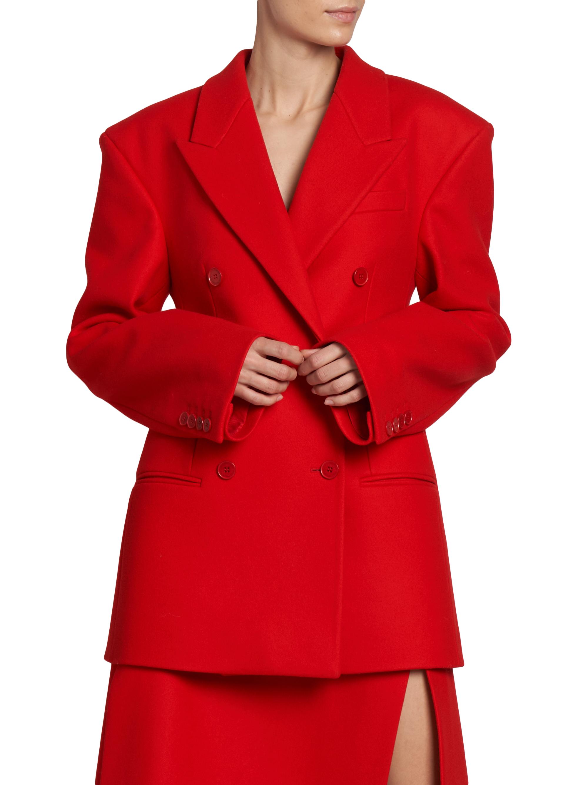 Shop Stella McCartney Oversized Double-Breasted Wool Blazer | Saks 
