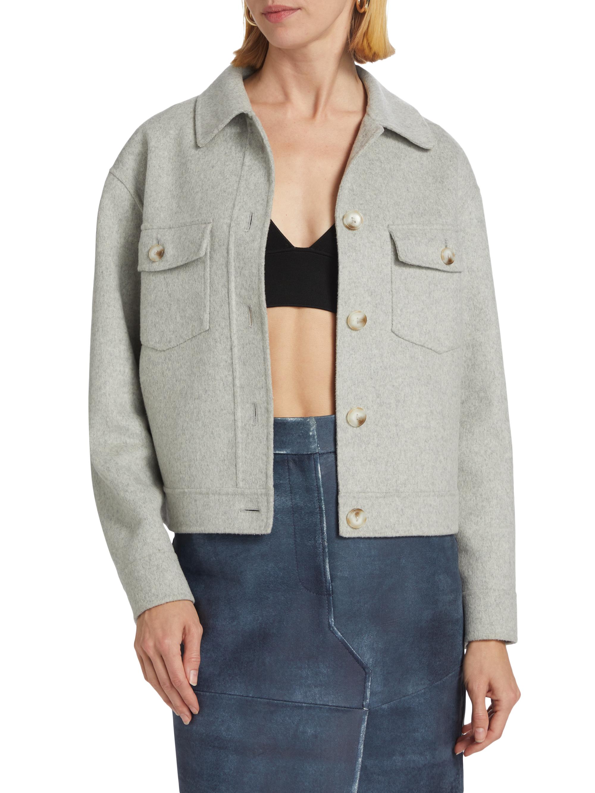 Lamarque Christine Cropped Wool-Blend Jacket | Saks Fifth Avenue