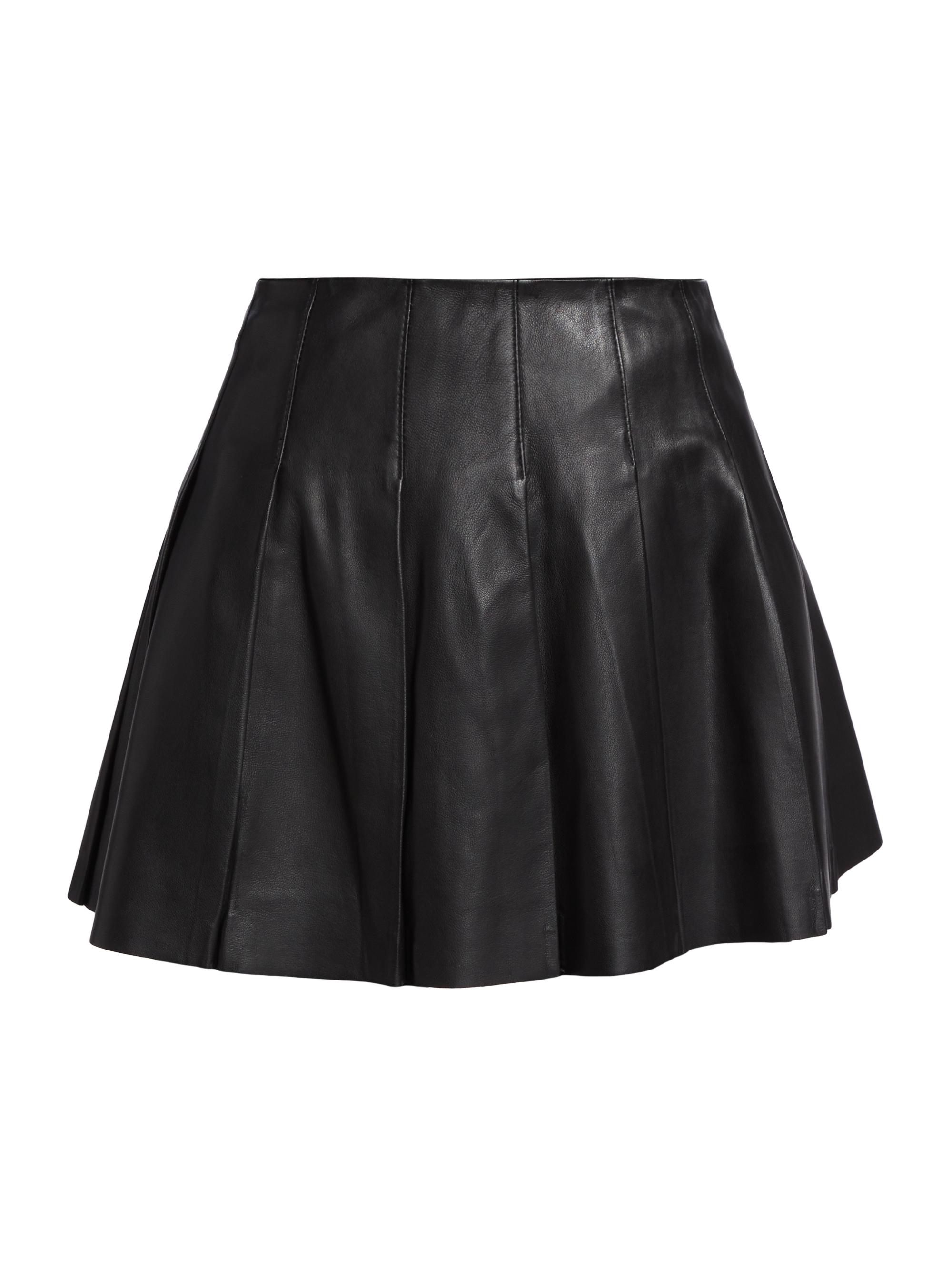 Lamarque Women's Juliana Leather Miniskirt - Black